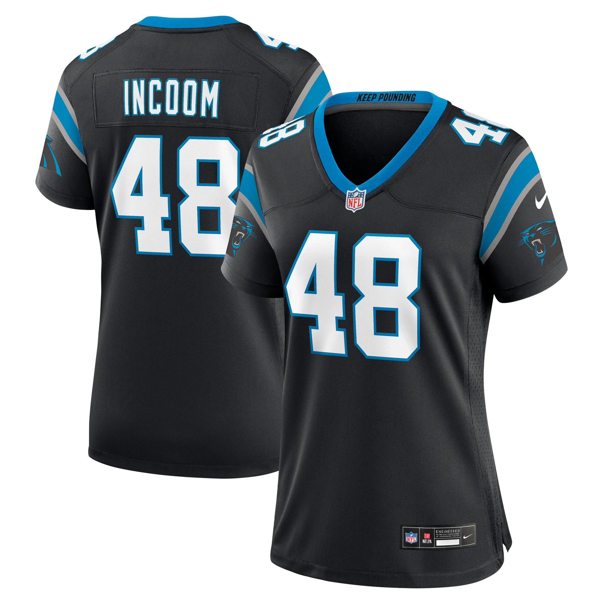 Thomas Incoom Carolina Panthers Nike Women's Team Game Jersey -  Black