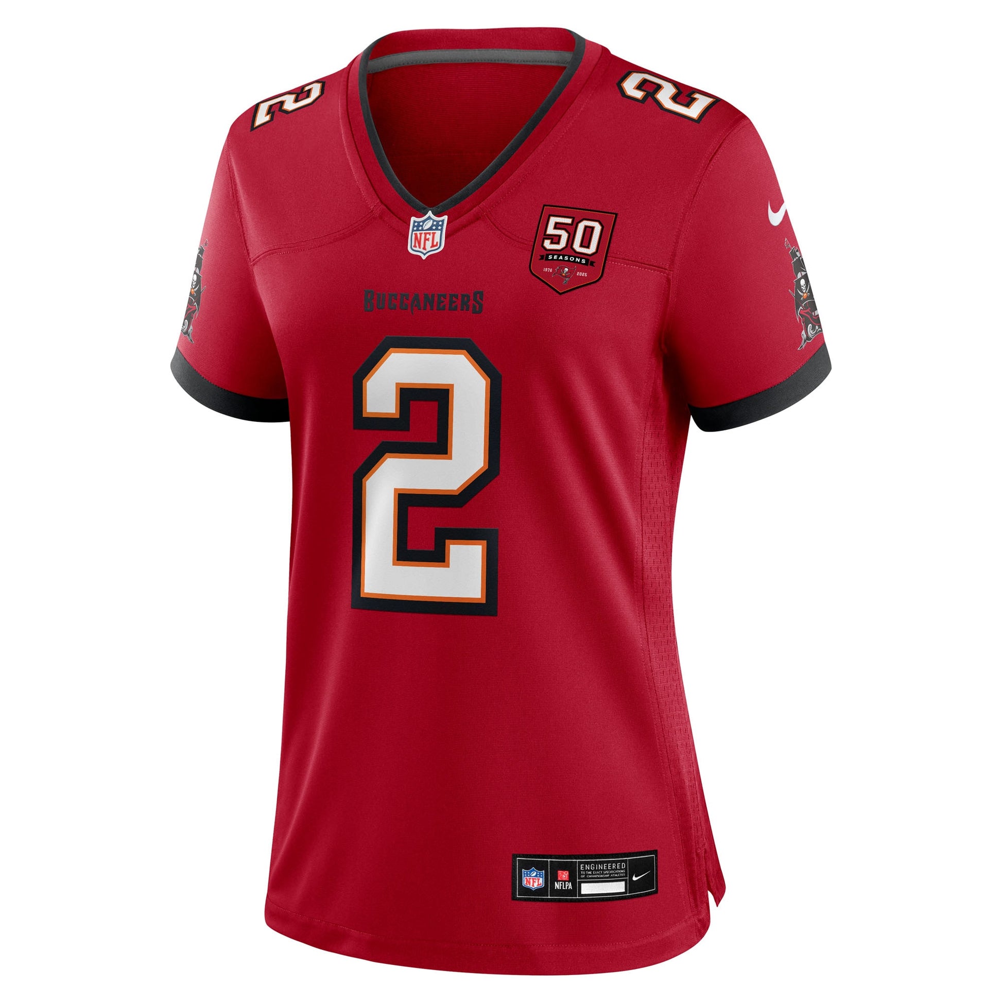 Emeka Egbuka  Tampa Bay Buccaneers Nike Women's Team 50th Season Game Jersey - Red