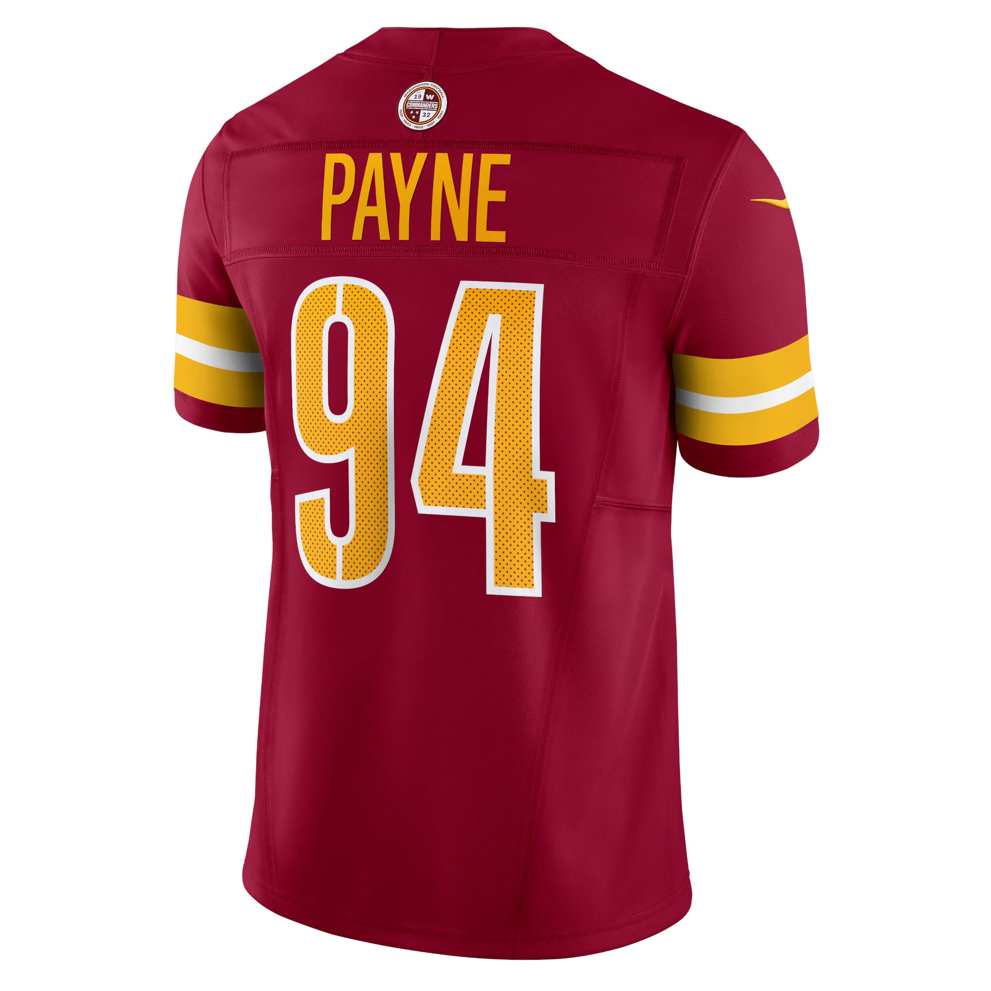 Daron Payne Washington Commanders Nike Vapor F.U.S.E. Limited Jersey - Burgundy