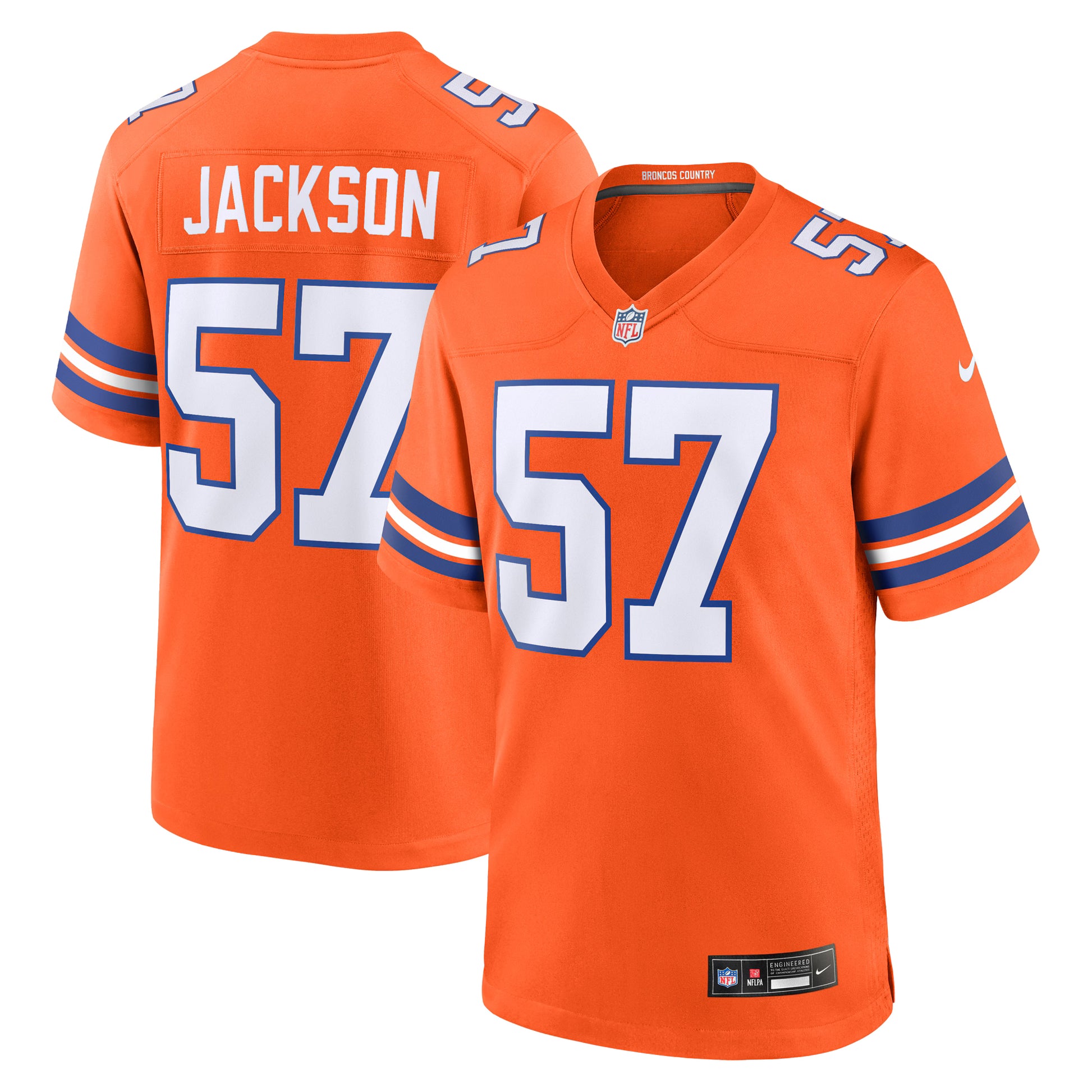 Tom Jackson Denver Broncos Nike Retired Player Alternate Game Jersey - Orange