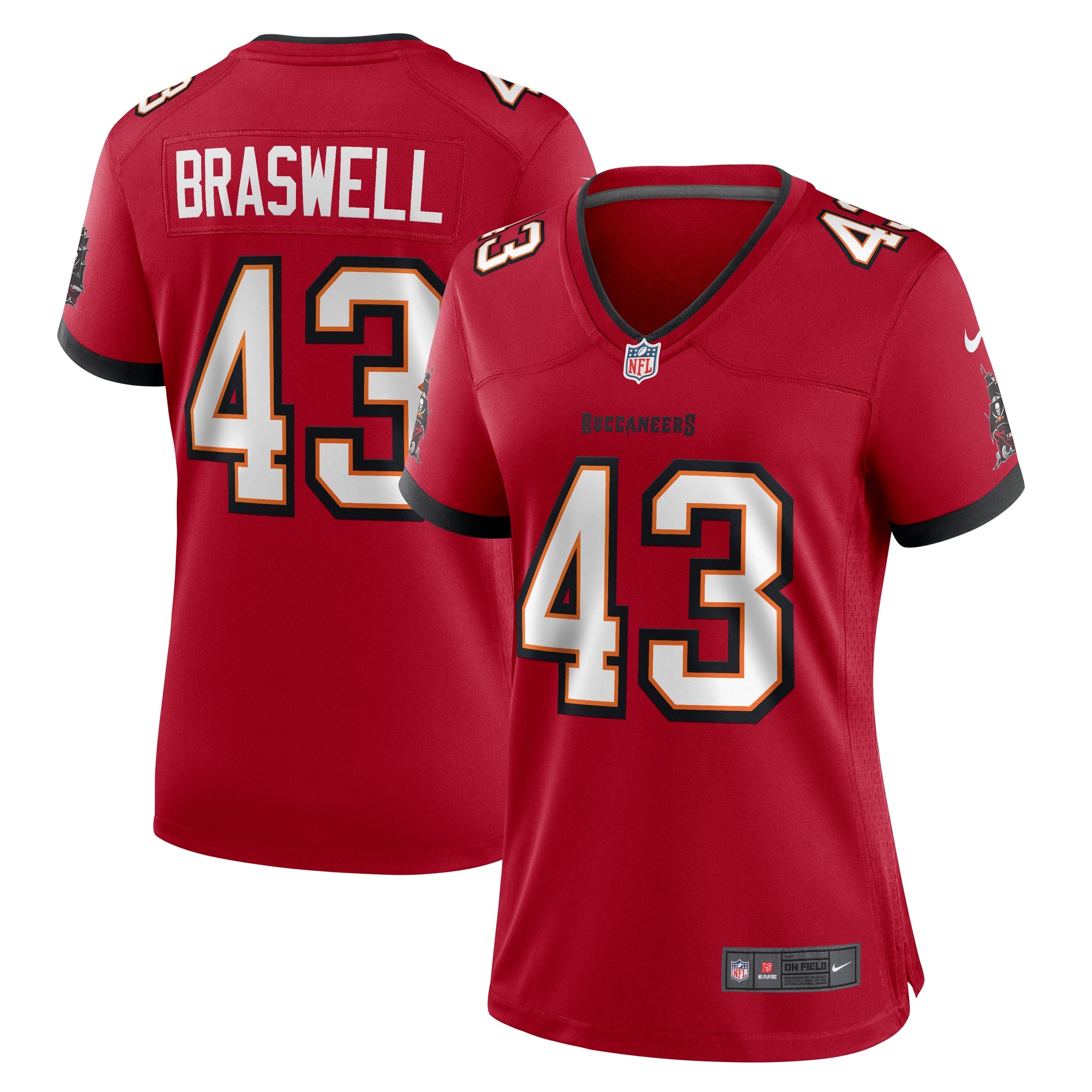 Chris Braswell Tampa Bay Buccaneers Nike Women's Team Game Jersey -  Red