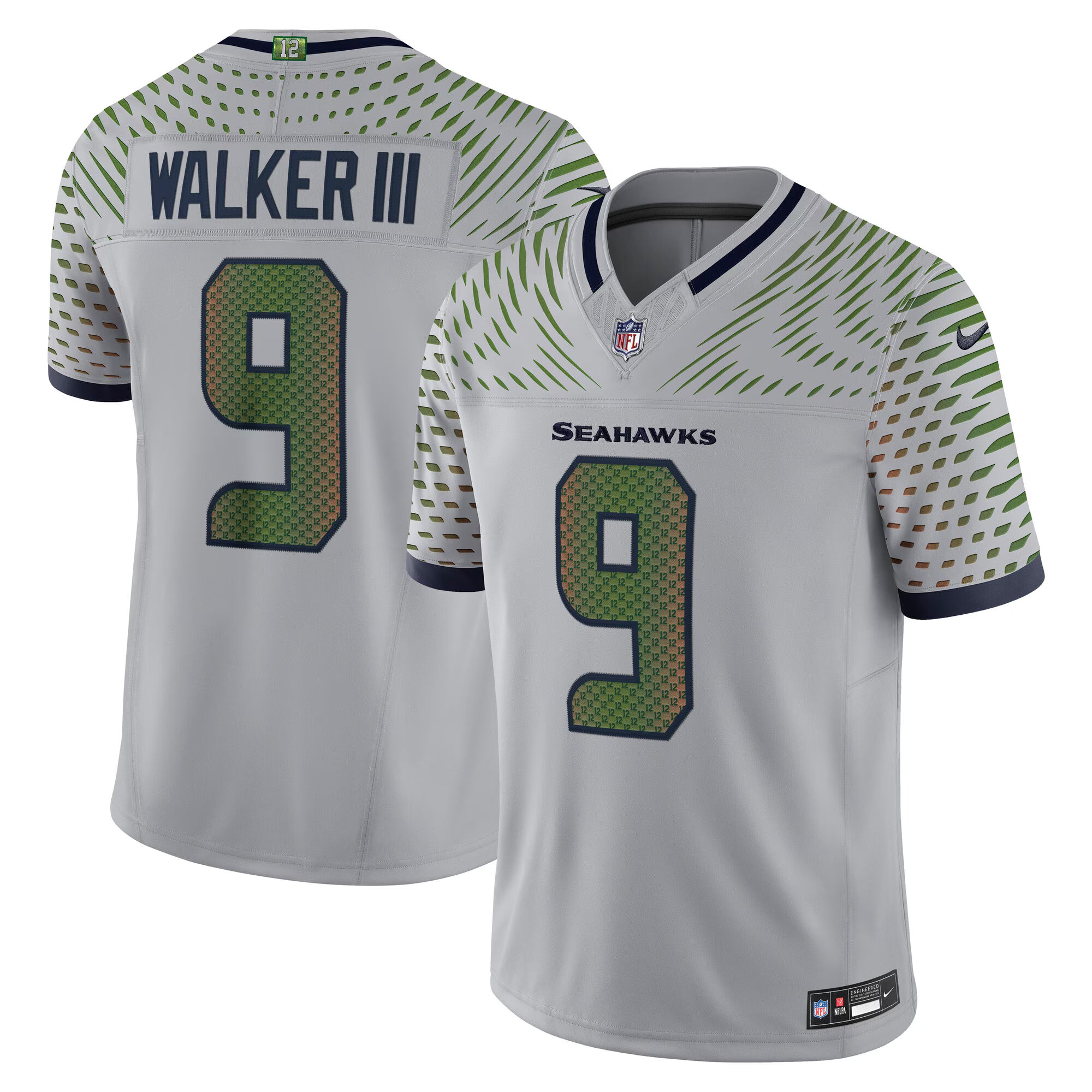 Kenneth Walker III Seattle Seahawks Nike 2025 Rivalries Collection Limited Jersey - Wolf Gray