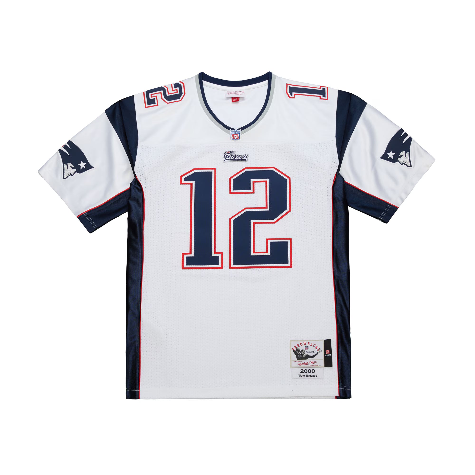 Tom Brady New England Patriots Mitchell &amp; Ness 2000 Authentic Jersey - White
