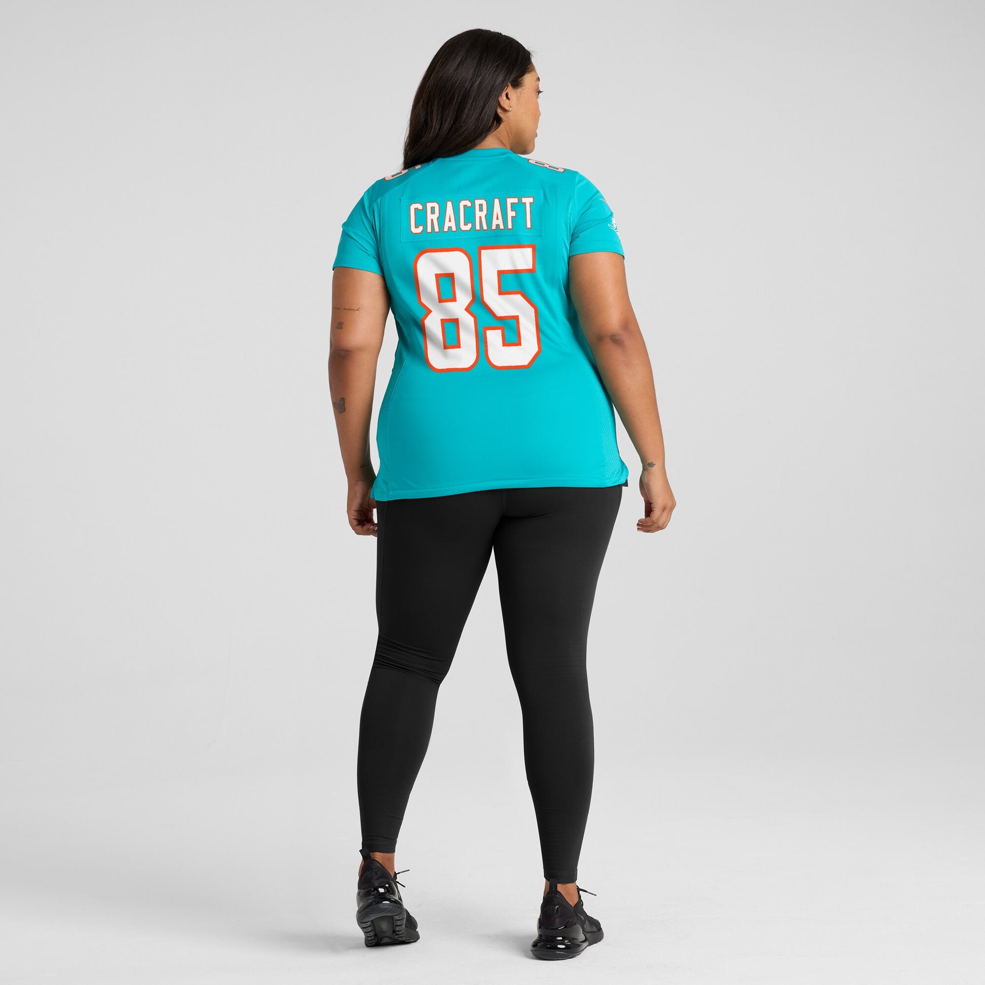 River Cracraft Miami Dolphins Nike Women's Game Player Jersey - Aqua
