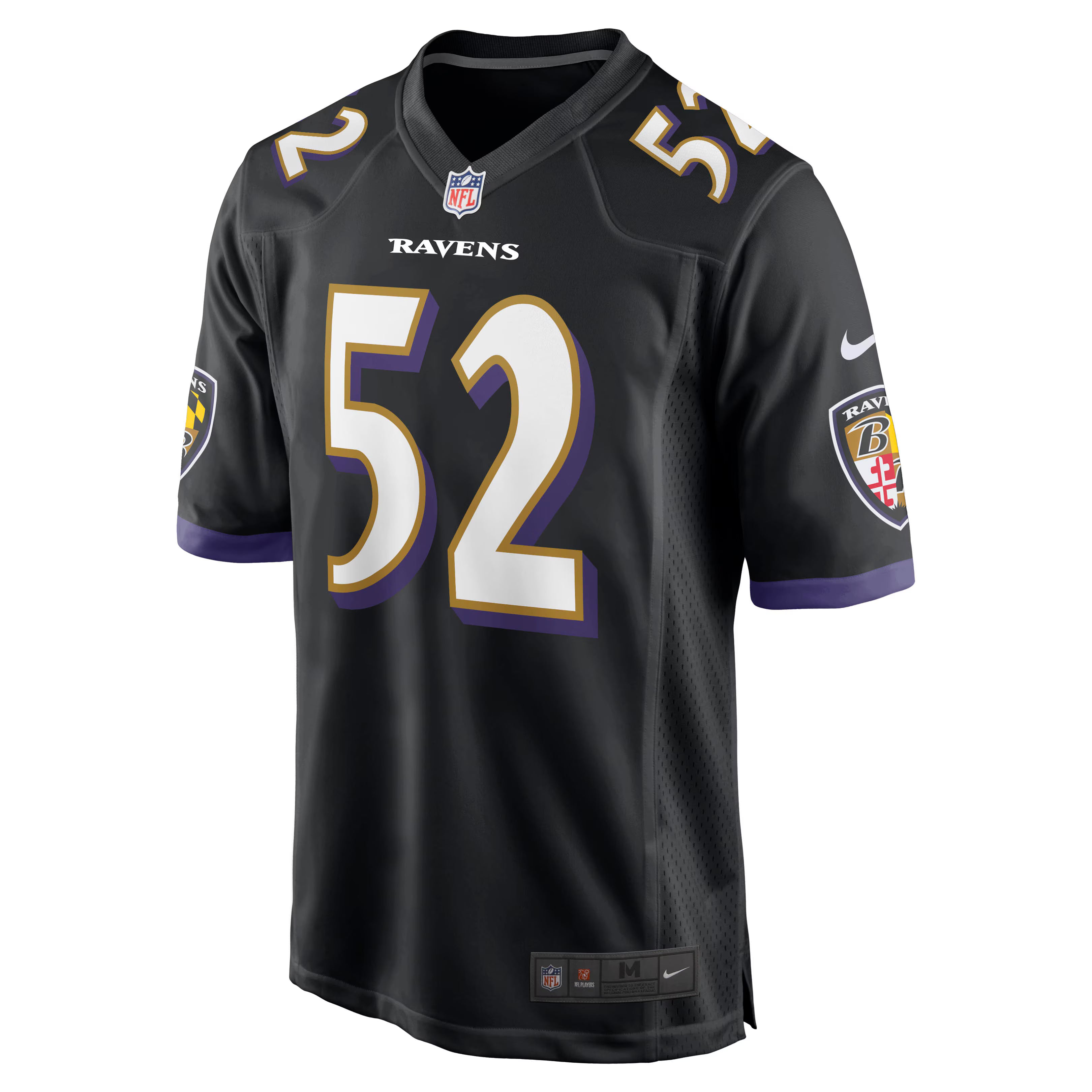 Ray Lewis Baltimore Ravens Nike Retired Player Alternate Game Jersey - Black