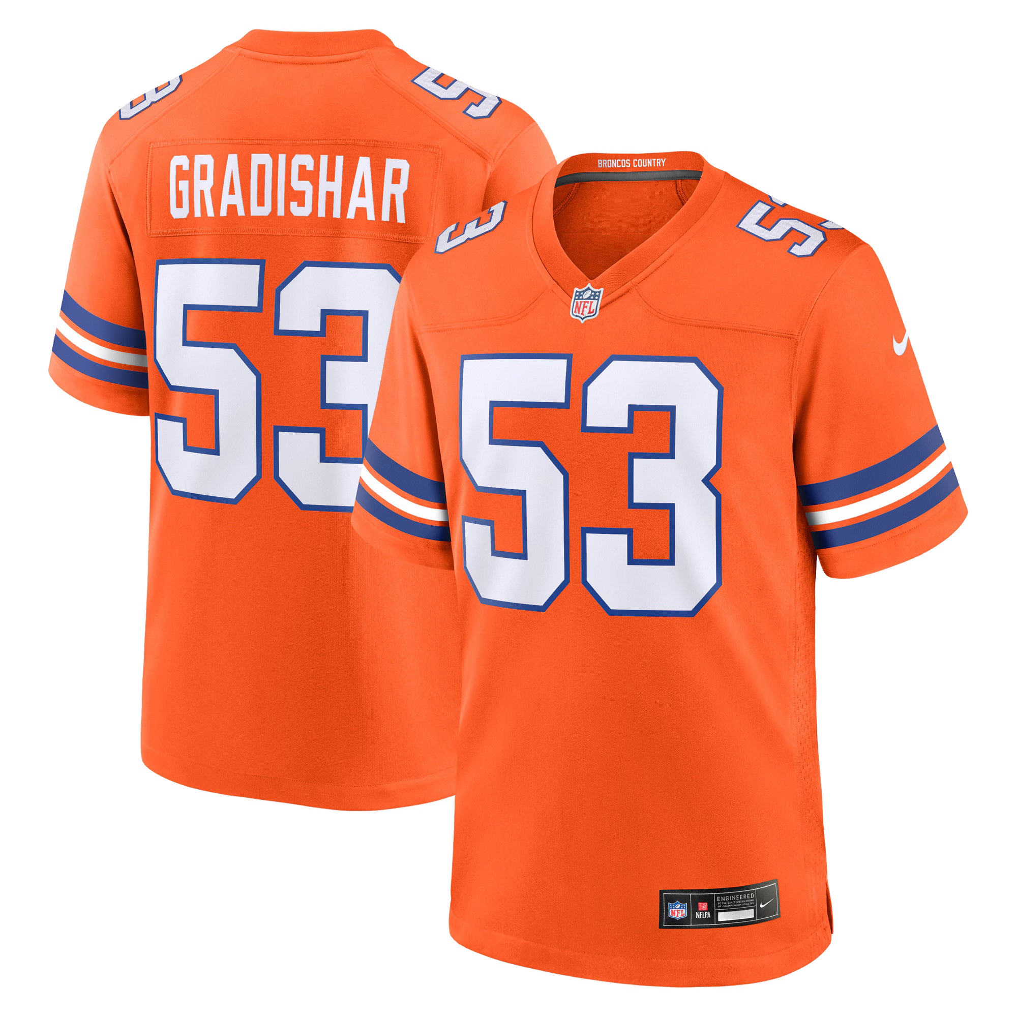 Randy Gradishar Denver Broncos Nike Retired Player Alternate Game Jersey - Orange