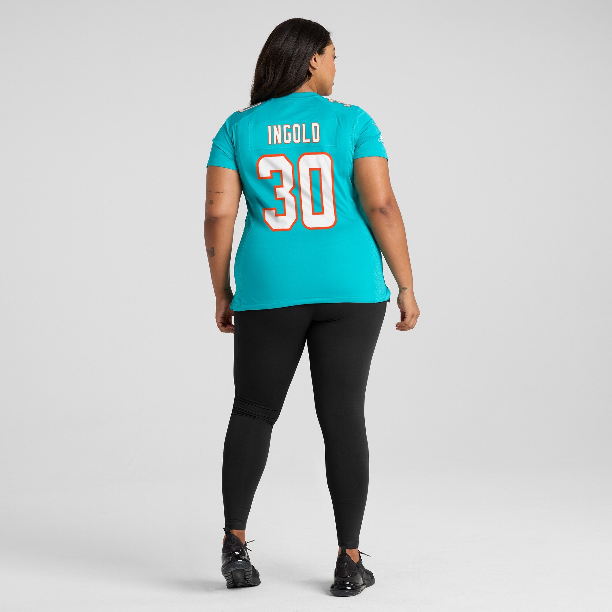 Alec Ingold Miami Dolphins Nike Women's Game Player Jersey - Aqua
