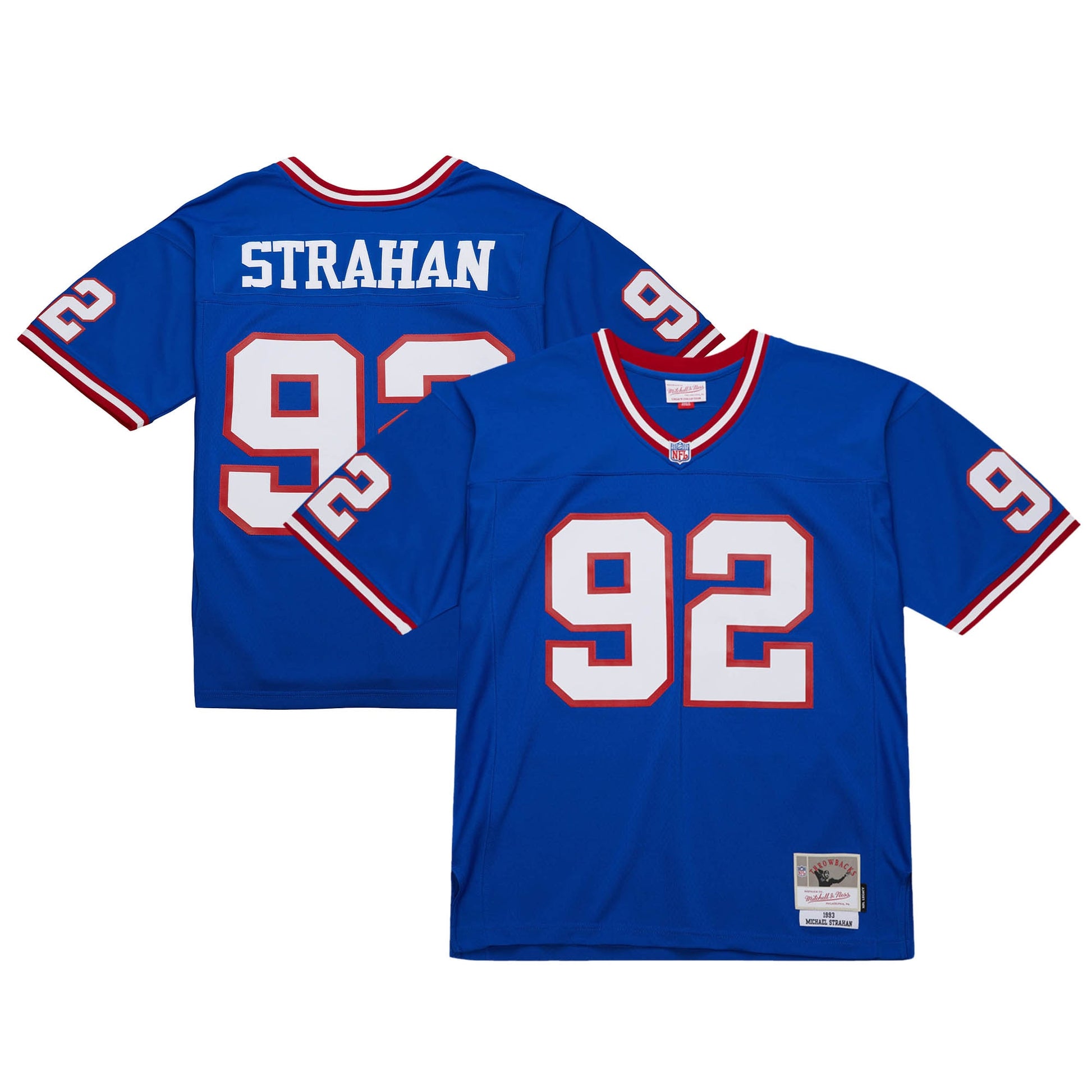 Michael Strahan New York Giants Mitchell &amp; Ness 1993 Legacy Replica Jersey - Royal