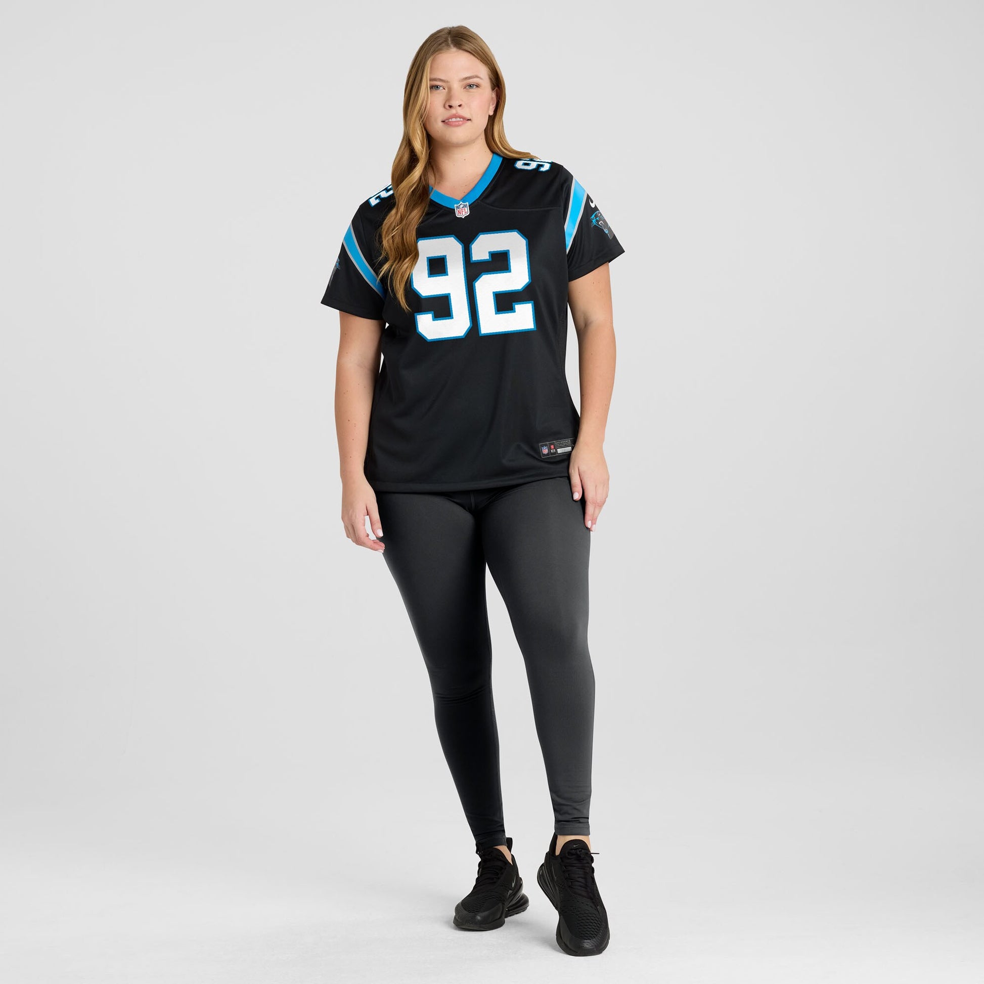 Cam Jackson Carolina Panthers Nike Women's Team Game Jersey -  Black