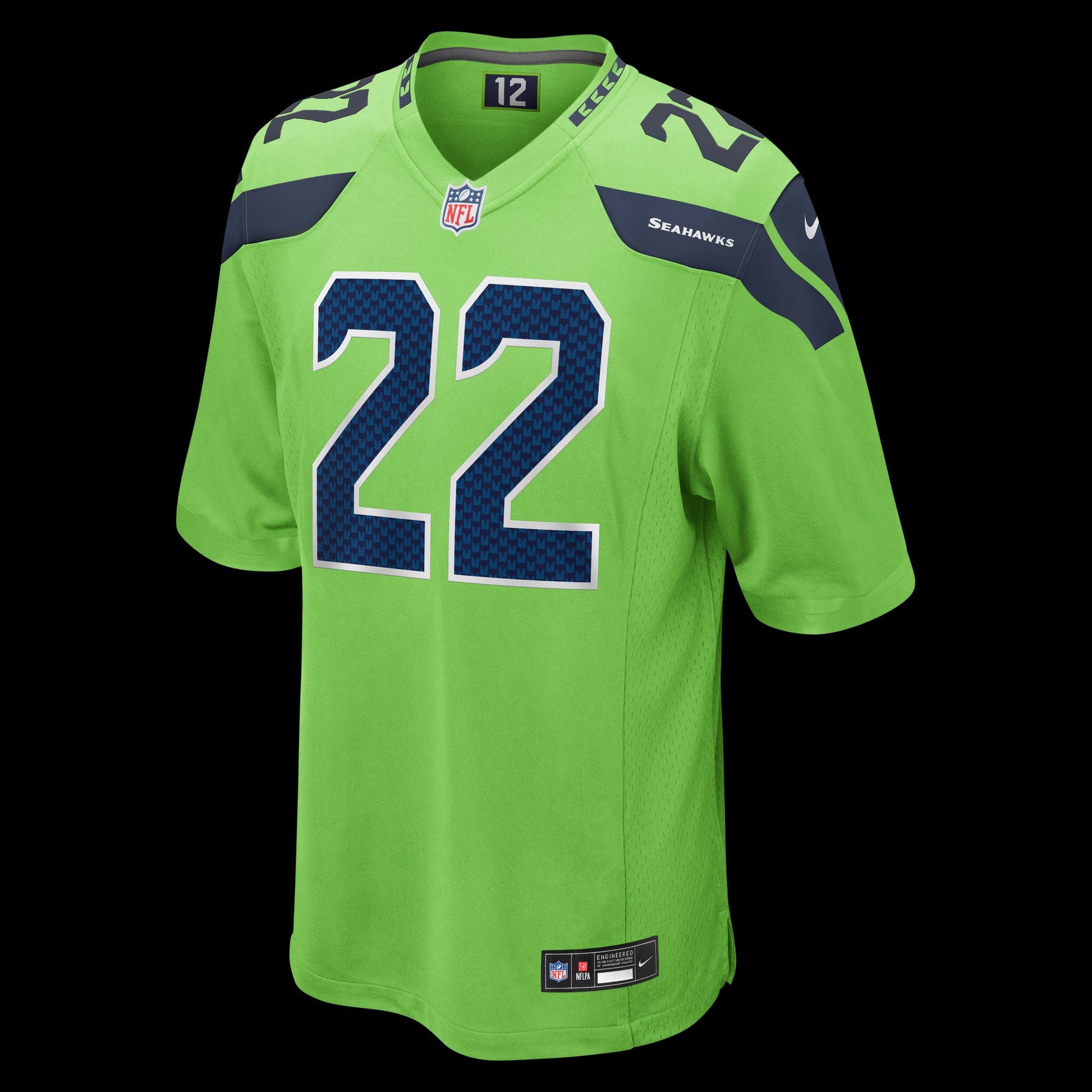 Rashid Shaheed Seattle Seahawks Nike Alternate 2  Game Jersey -  Neon Green