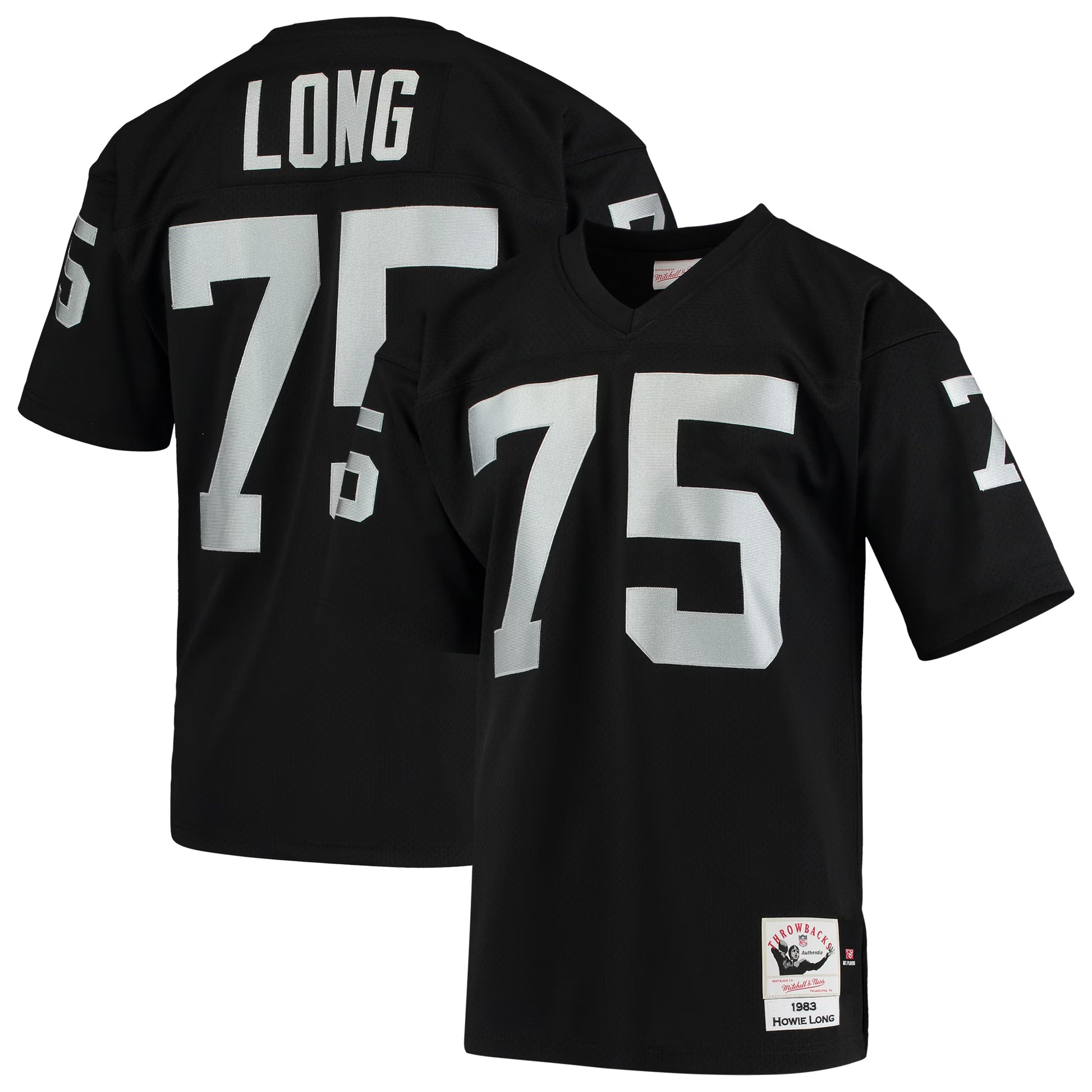 Howie Long Las Vegas Raiders 1983 Mitchell &amp; Ness Authentic Throwback Retired Player Jersey - Black