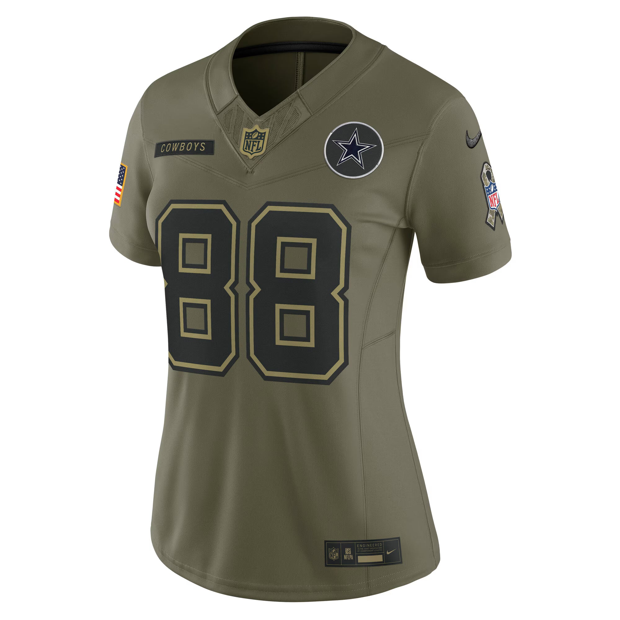CeeDee Lamb Dallas Cowboys Nike Women's 2025 Salute to Service Limited Jersey - Olive