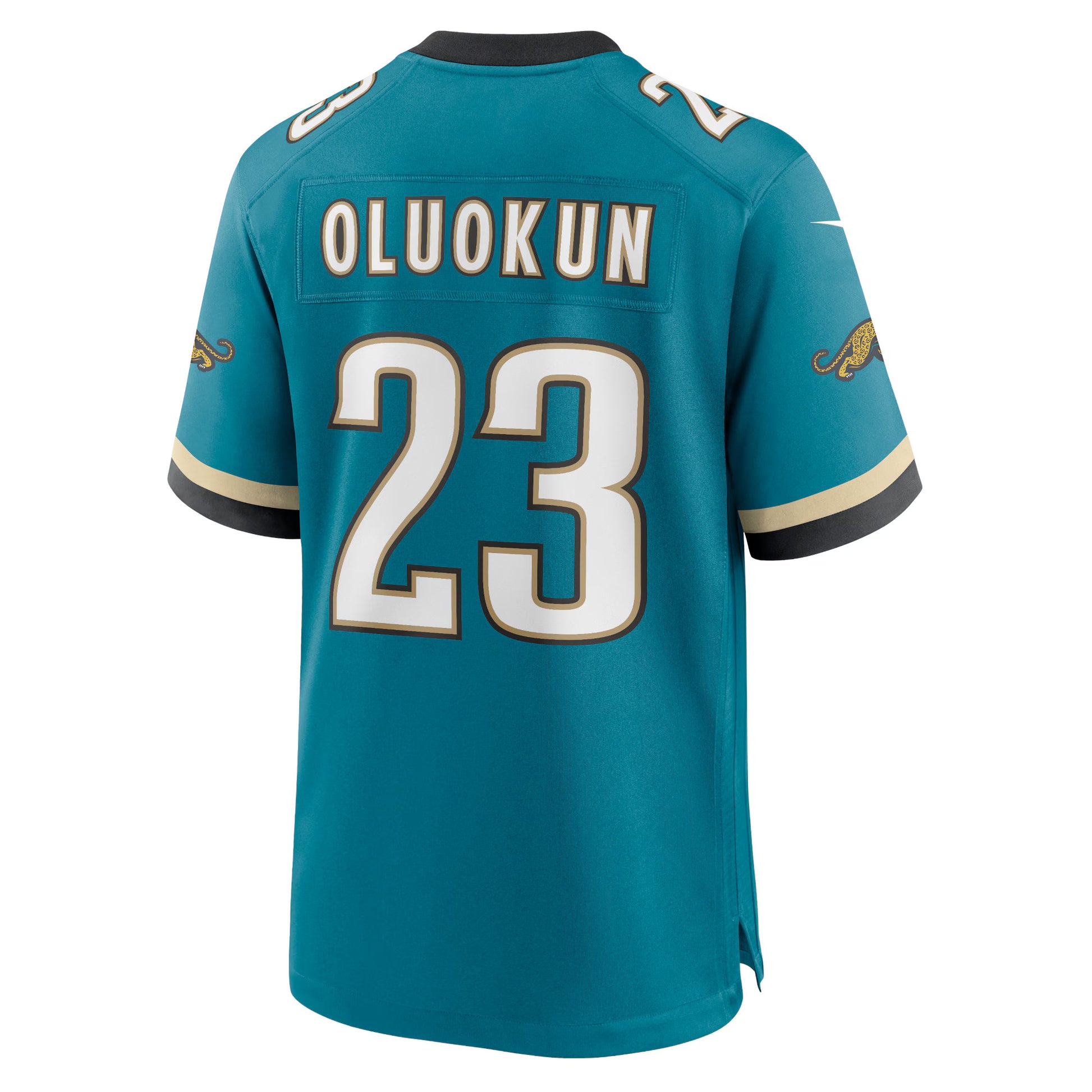 Foye Oluokun Jacksonville Jaguars Nike Prowler Throwback Player Game Jersey - Teal