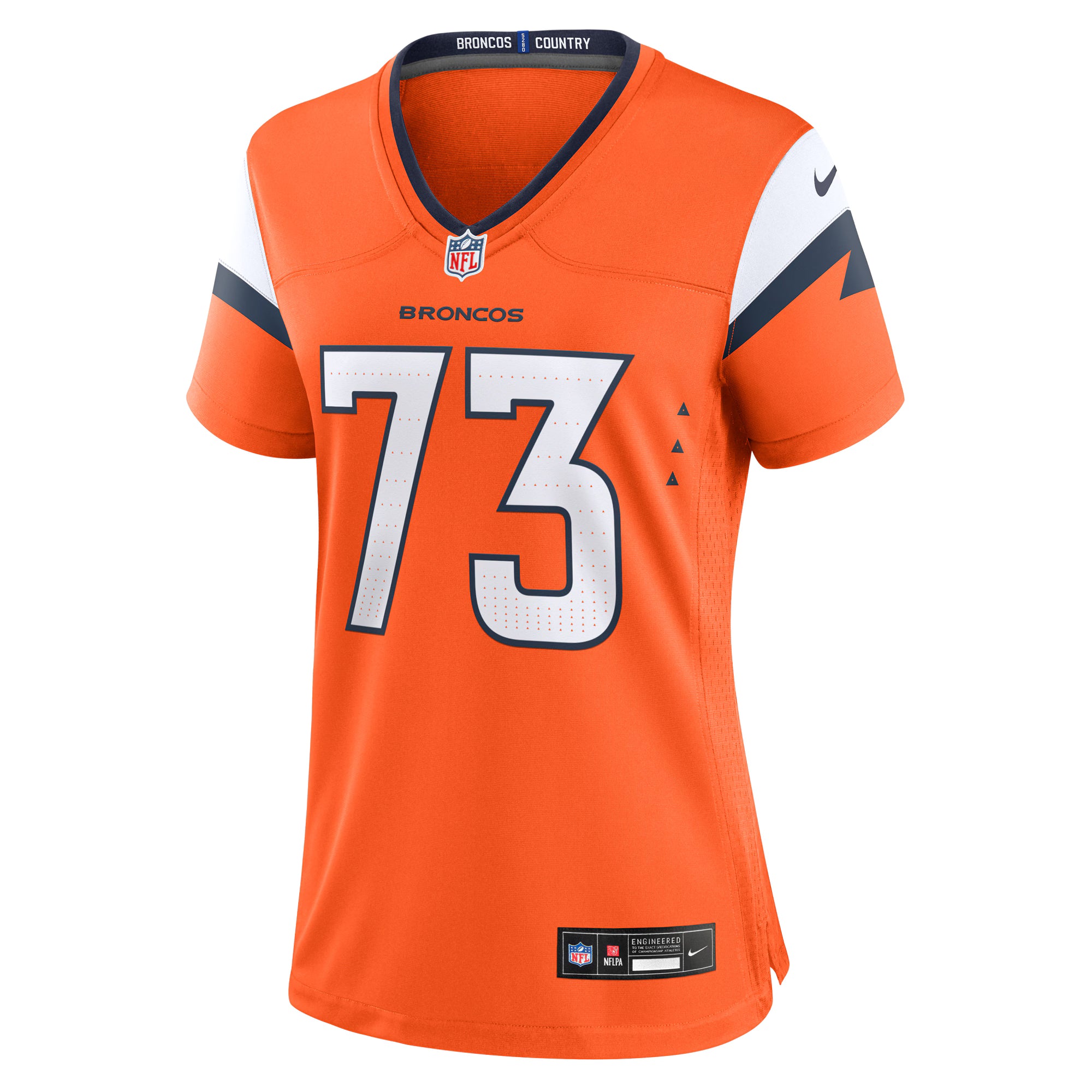 Frank Crum Denver Broncos Nike Women's Team Game Jersey -  Orange
