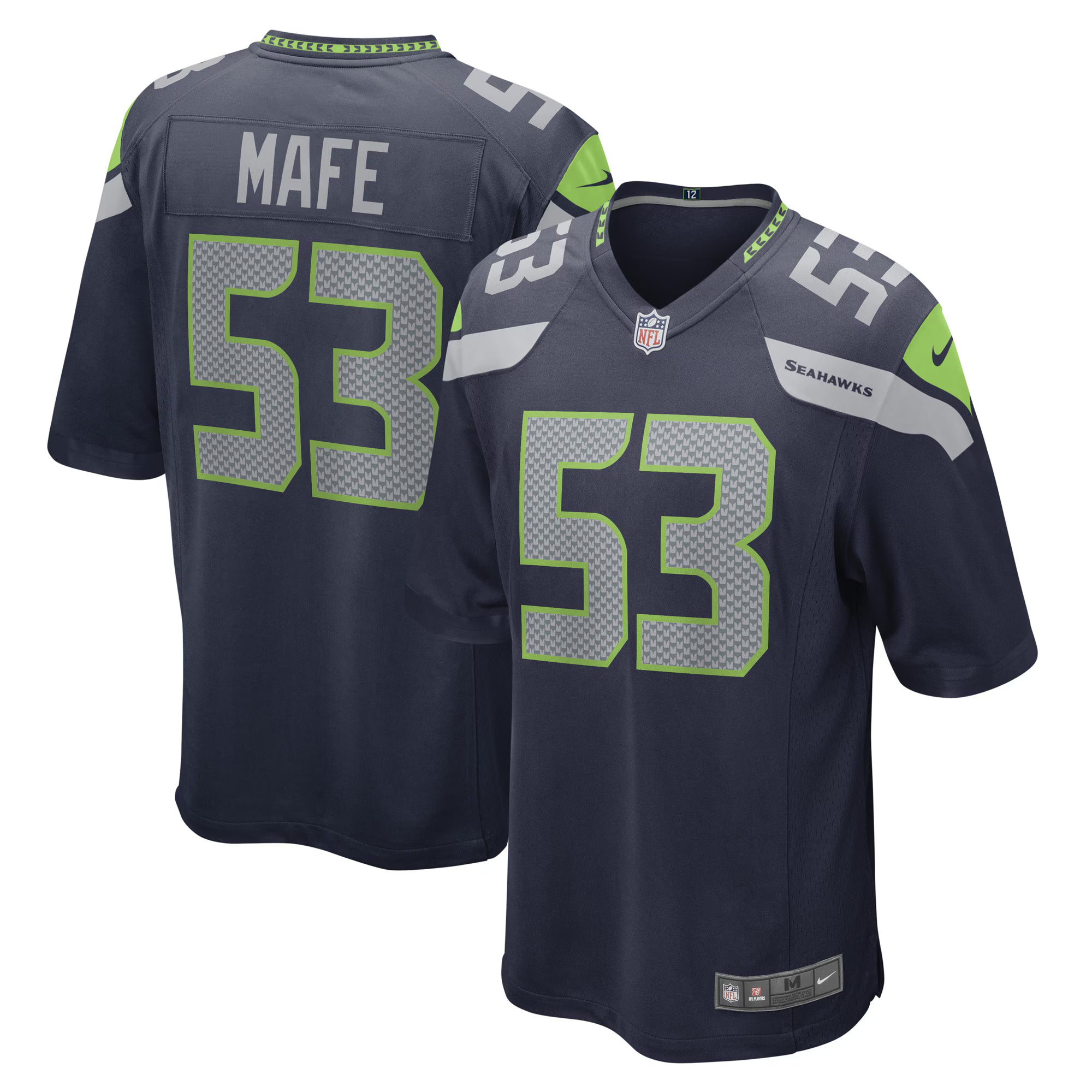 Boye Mafe Seattle Seahawks Nike Game Player Jersey - College Navy