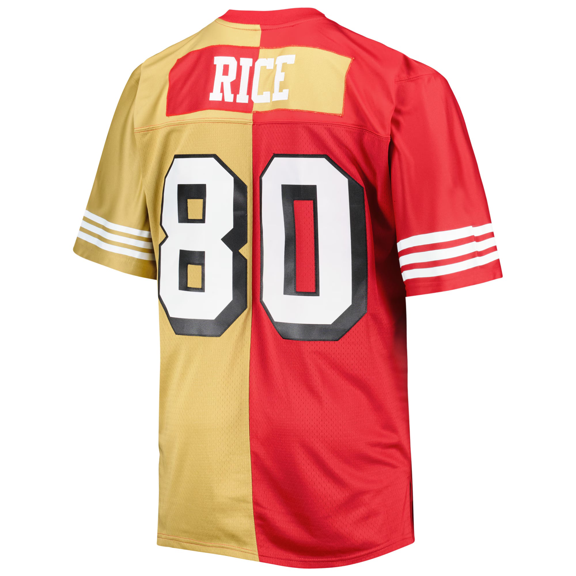 Jerry Rice San Francisco 49ers Mitchell &amp; Ness Big &amp; Tall Split Legacy Retired Player Replica Jersey - Scarlet/Gold