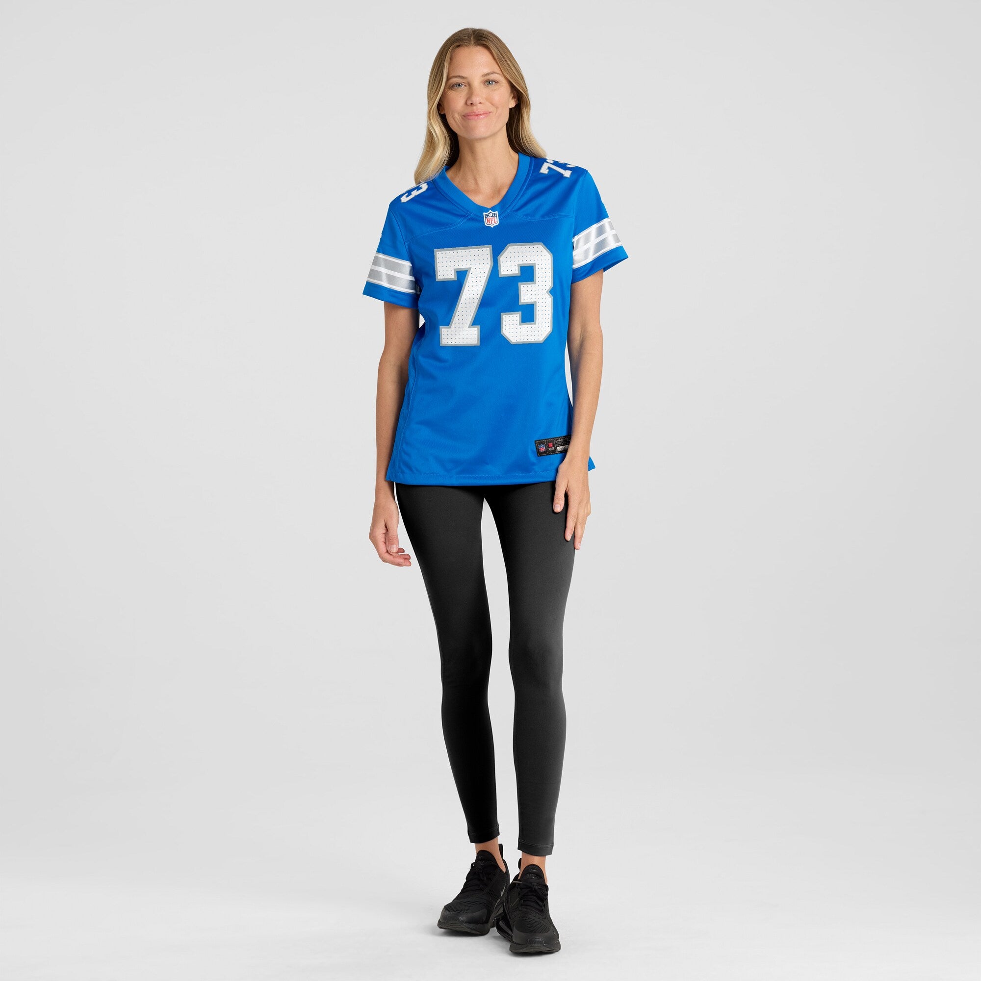 Christian Mahogany Detroit Lions Nike Women's Team Game Jersey -  Blue