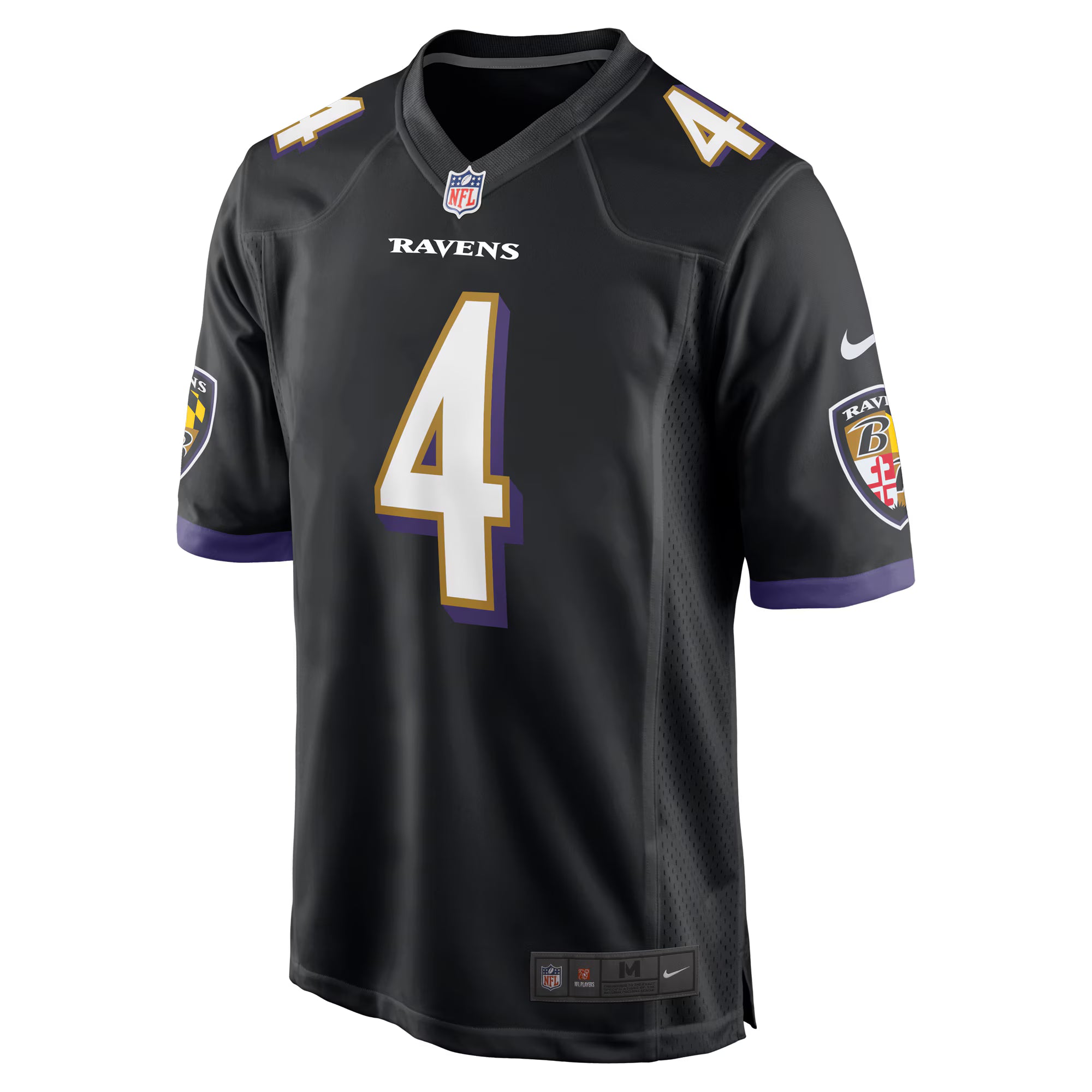 Zay Flowers Baltimore Ravens Nike Alternate Game Jersey - Black