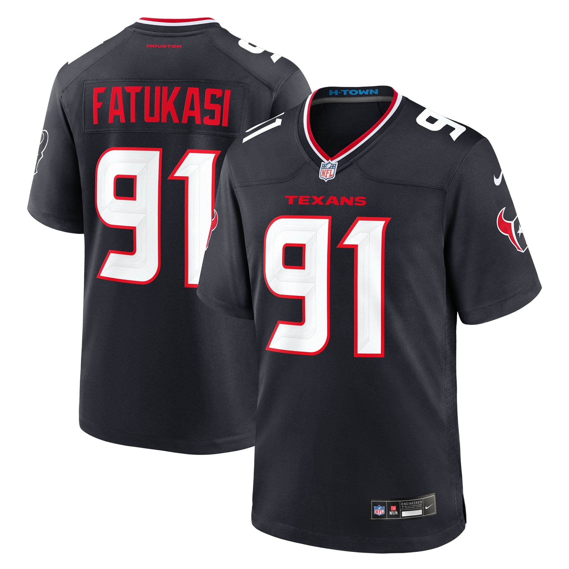 Folorunso Fatukasi Houston Texans Nike Team Game Jersey -  Navy