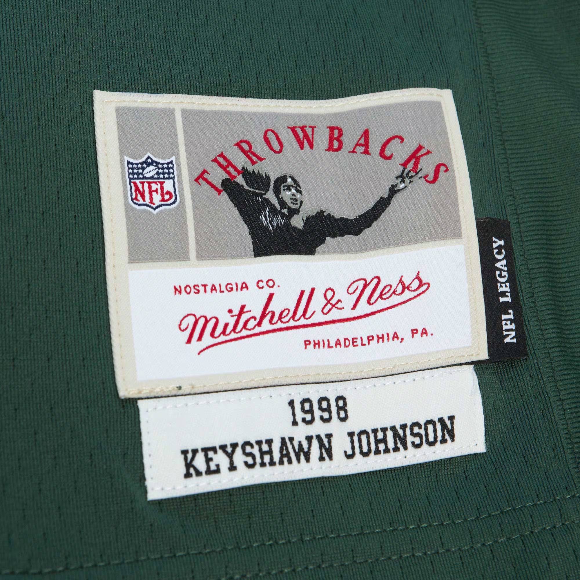 Keyshawn Johnson New York Jets Mitchell &amp; Ness Legacy Replica Jersey - Green