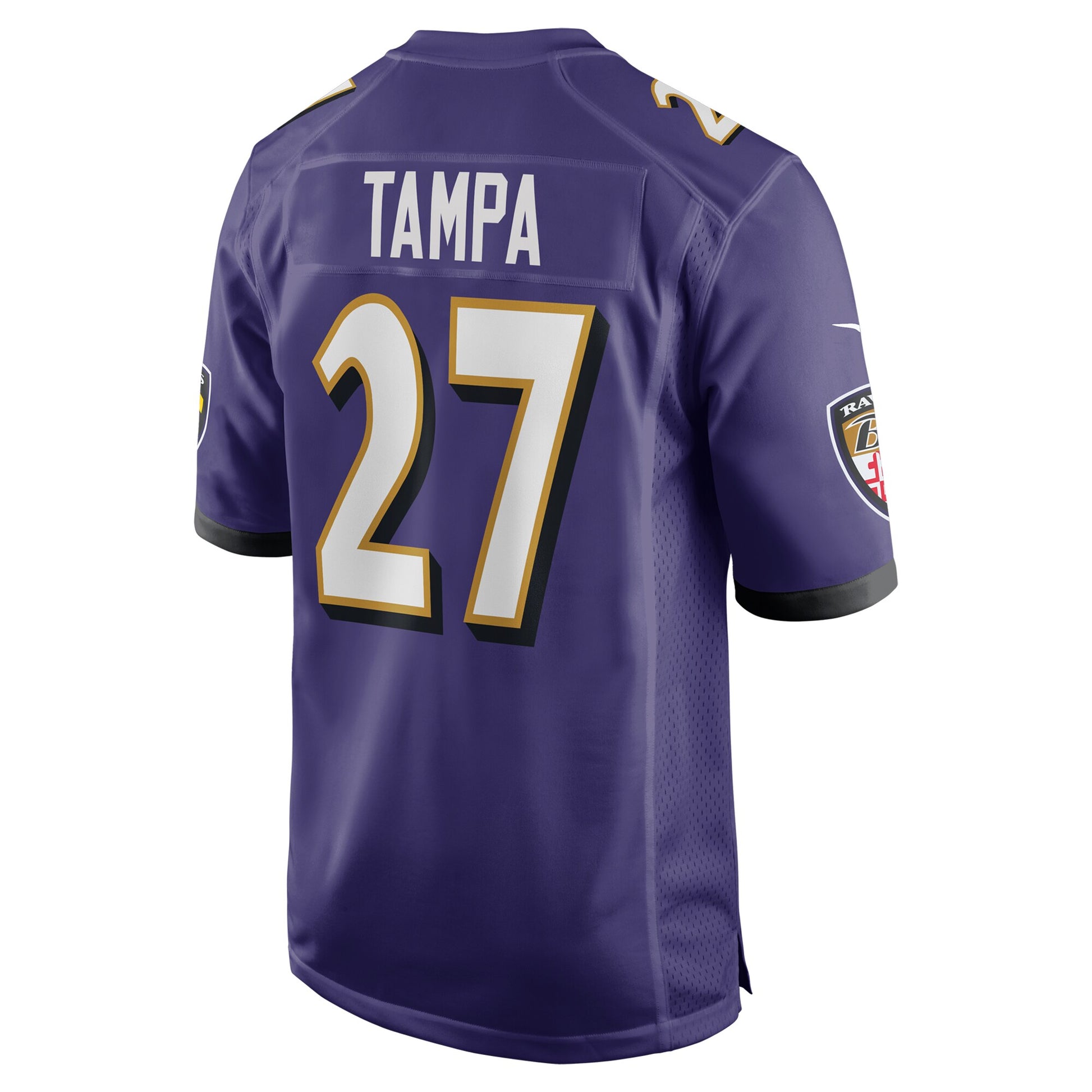 T.J. Tampa Baltimore Ravens Nike Team Game Jersey -  Purple