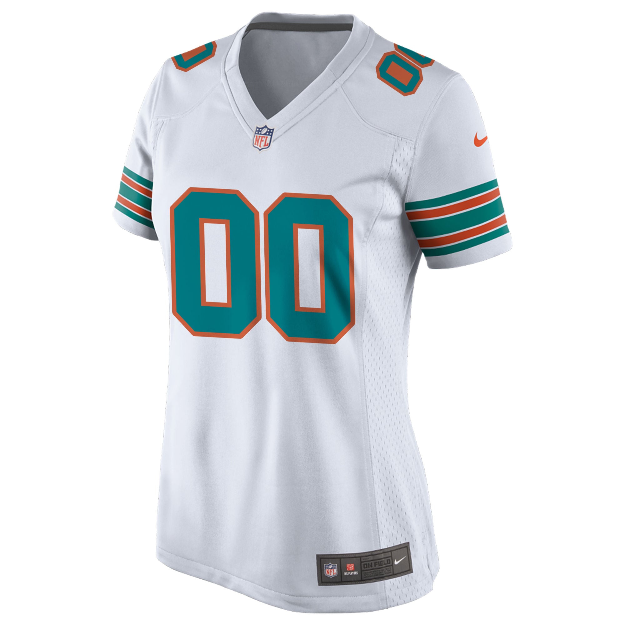Miami Dolphins Nike Women's Alternate Custom Game Jersey - White