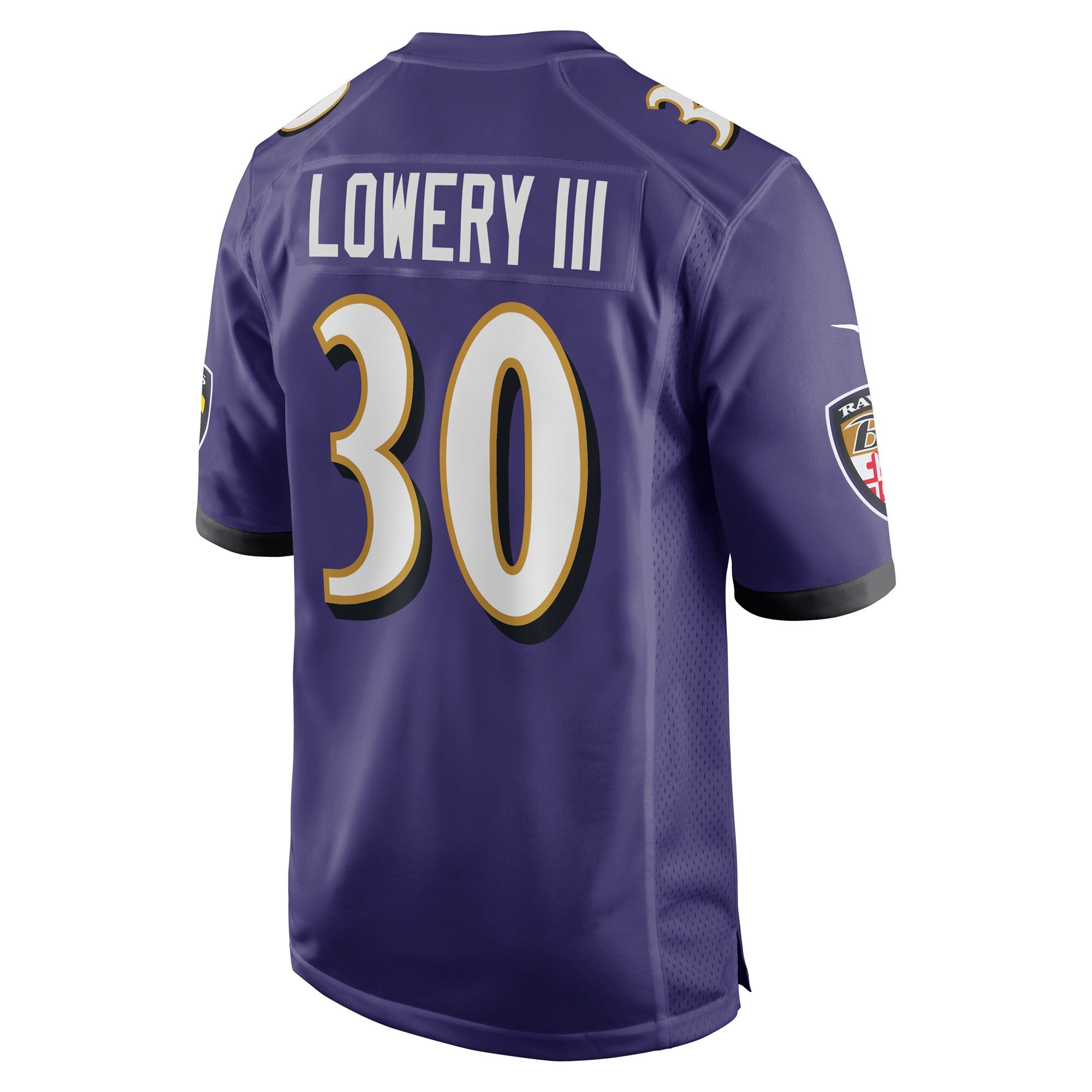 Reuben Lowery III Baltimore Ravens Nike Team Game Jersey -  Purple