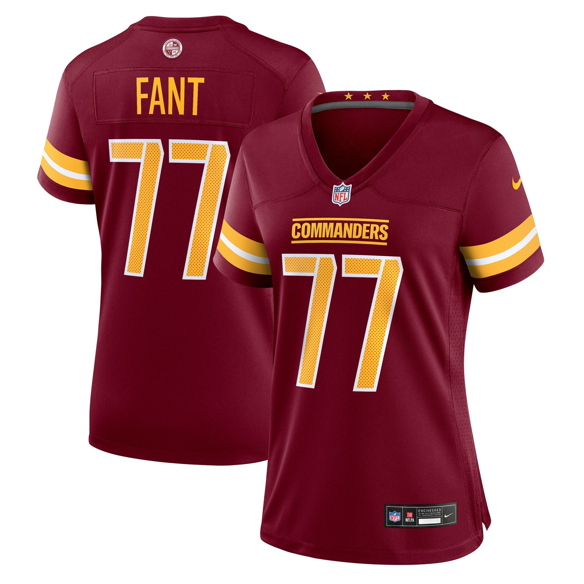 George Fant Washington Commanders Nike Women's Team Game Jersey -  Burgundy