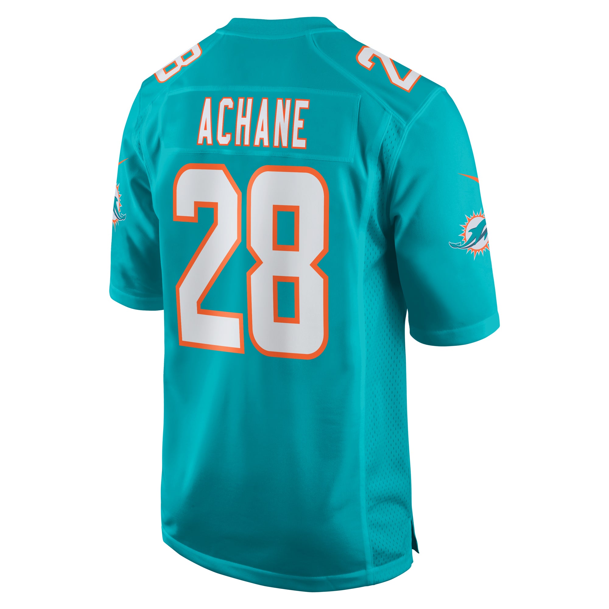 Devon Achane Miami Dolphins Nike Player Game Jersey - Aqua