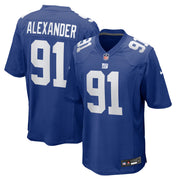 Darius Alexander New York Giants Nike Team Game Jersey -  Royal