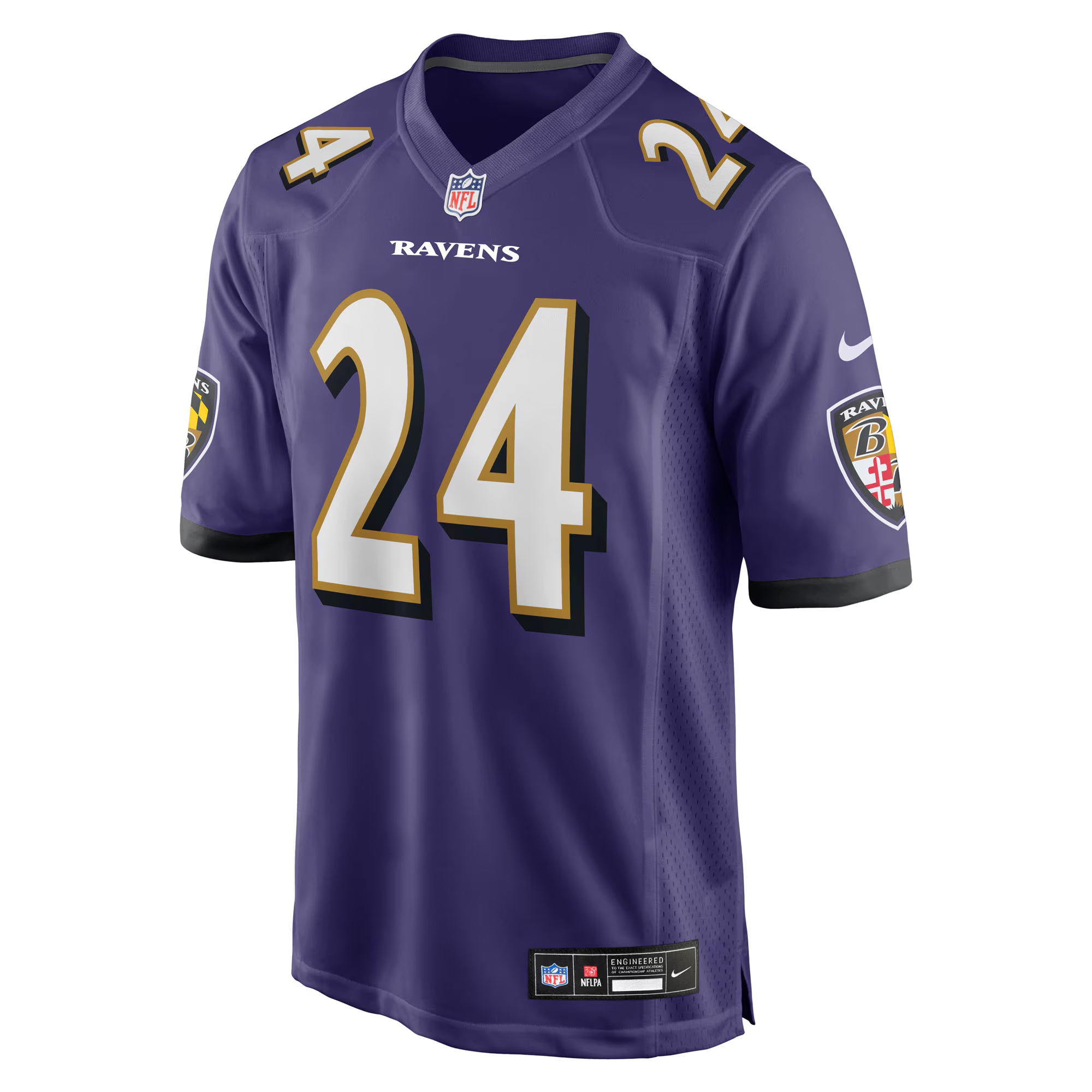 Malaki Starks Baltimore Ravens Nike 2025 NFL Draft First Round Pick Game Jersey - Purple
