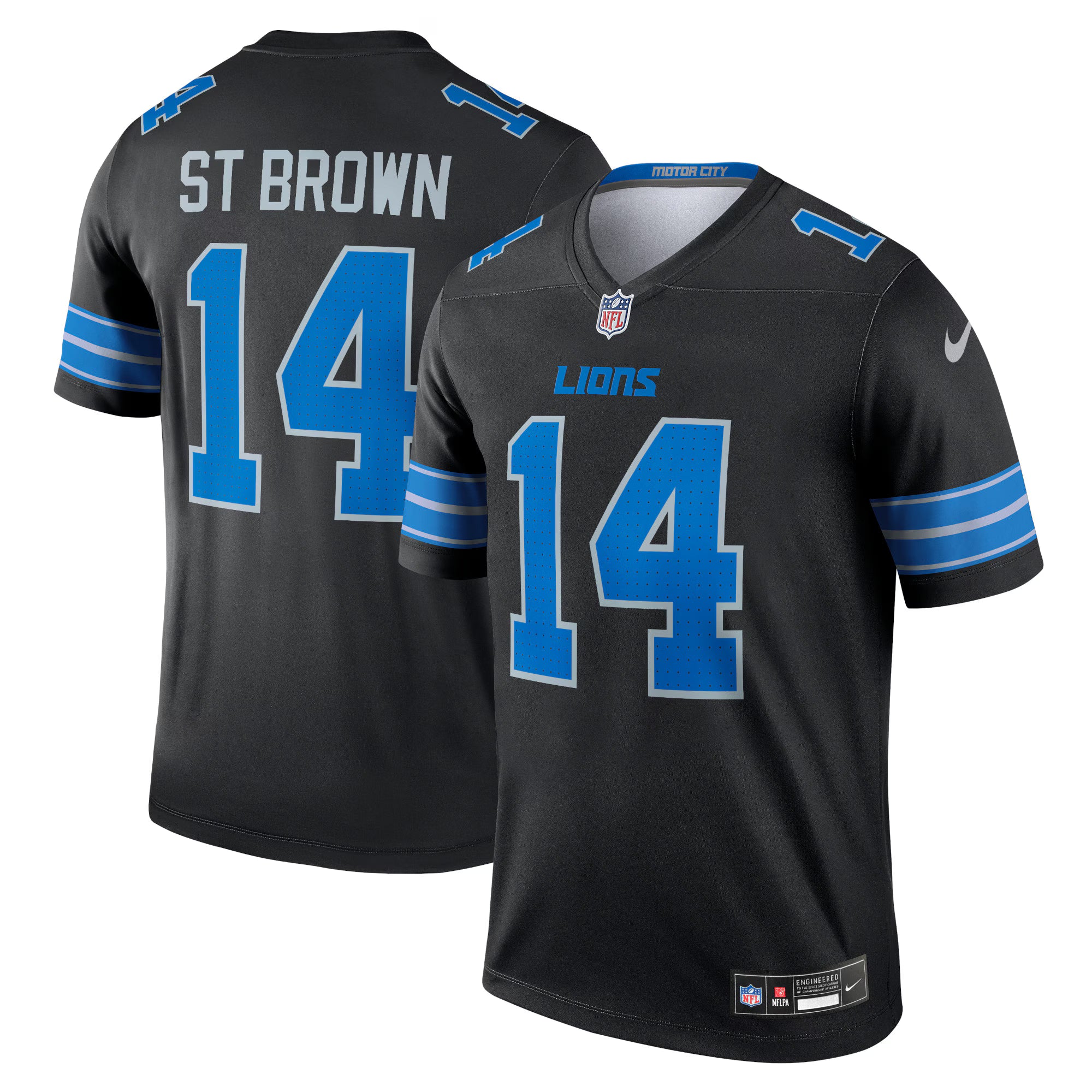 Amon-Ra St. Brown Detroit Lions Nike Legend Player Performance Top - Black