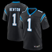 Cam Newton Carolina Panthers Nike Team Retired Game Jersey -  Black