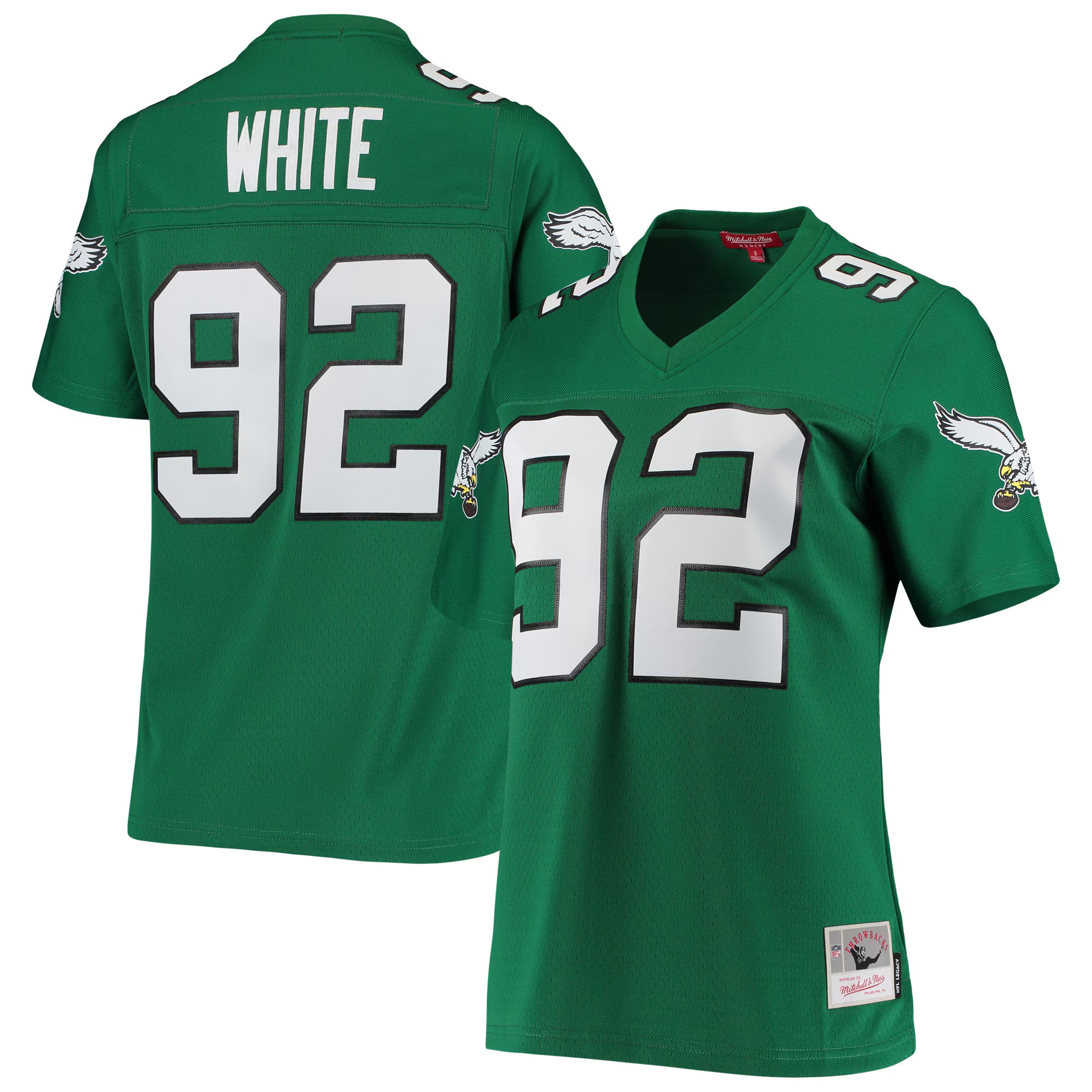 Reggie White Philadelphia Eagles Mitchell &amp; Ness Women's 1990 Legacy Replica Jersey - Kelly Green