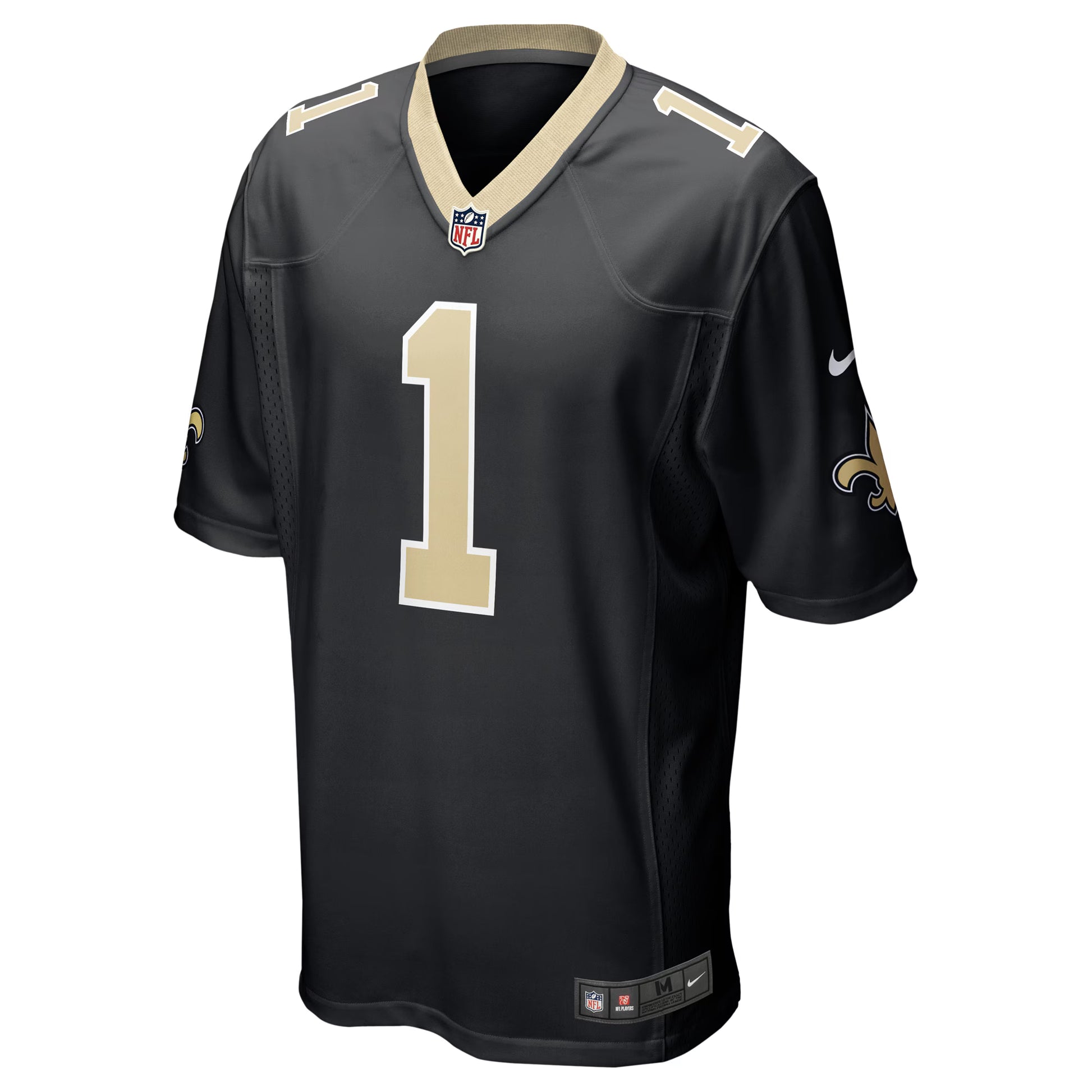 Number 1 Groom New Orleans Saints Nike Game Jersey - Black