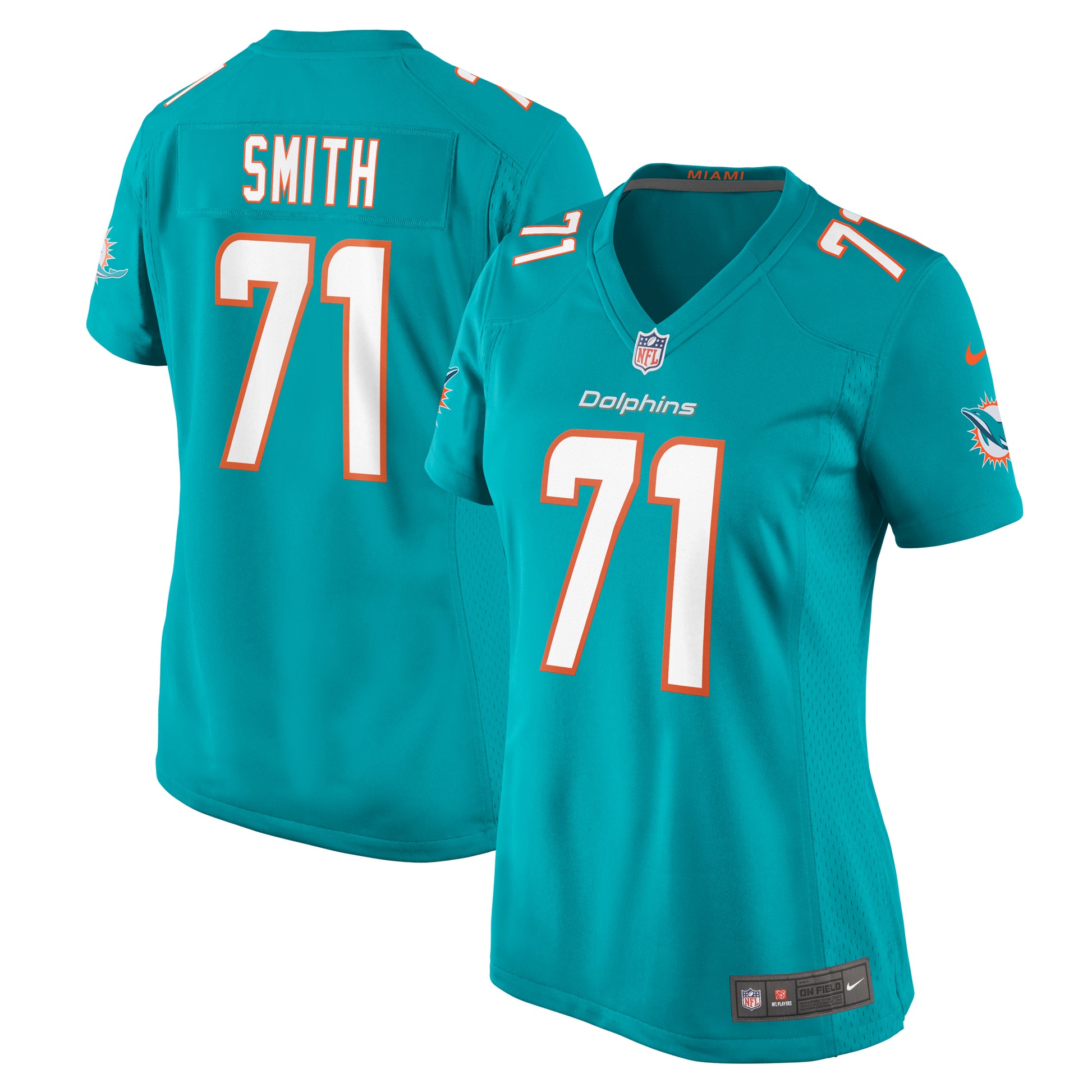 Kion Smith Miami Dolphins Nike Women's  Game Jersey -  Aqua