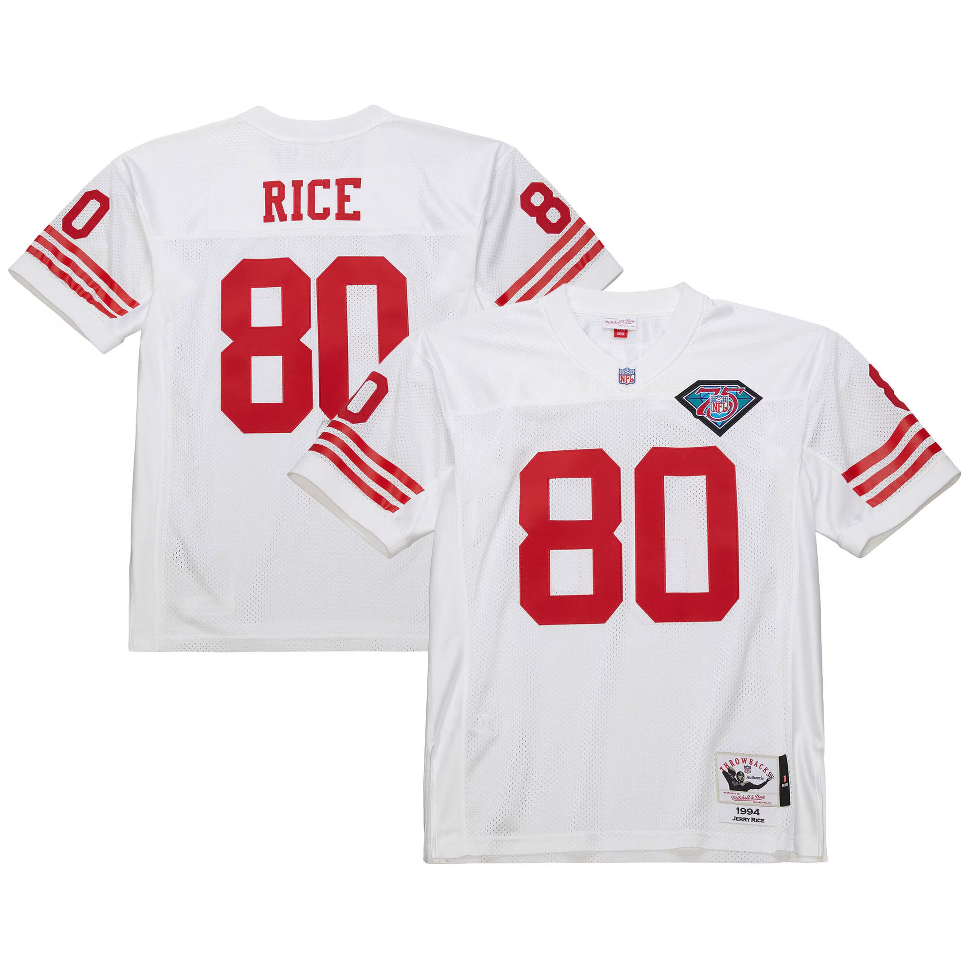Jerry Rice San Francisco 49ers 1994 Mitchell &amp; Ness Authentic Throwback Retired Player Jersey - White