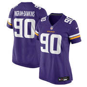 Tyrion Ingram-Dawkins Minnesota Vikings Nike Women's Team Game Jersey -  Purple