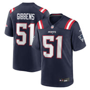 Jack Gibbens New England Patriots Nike Team Game Jersey -  Navy
