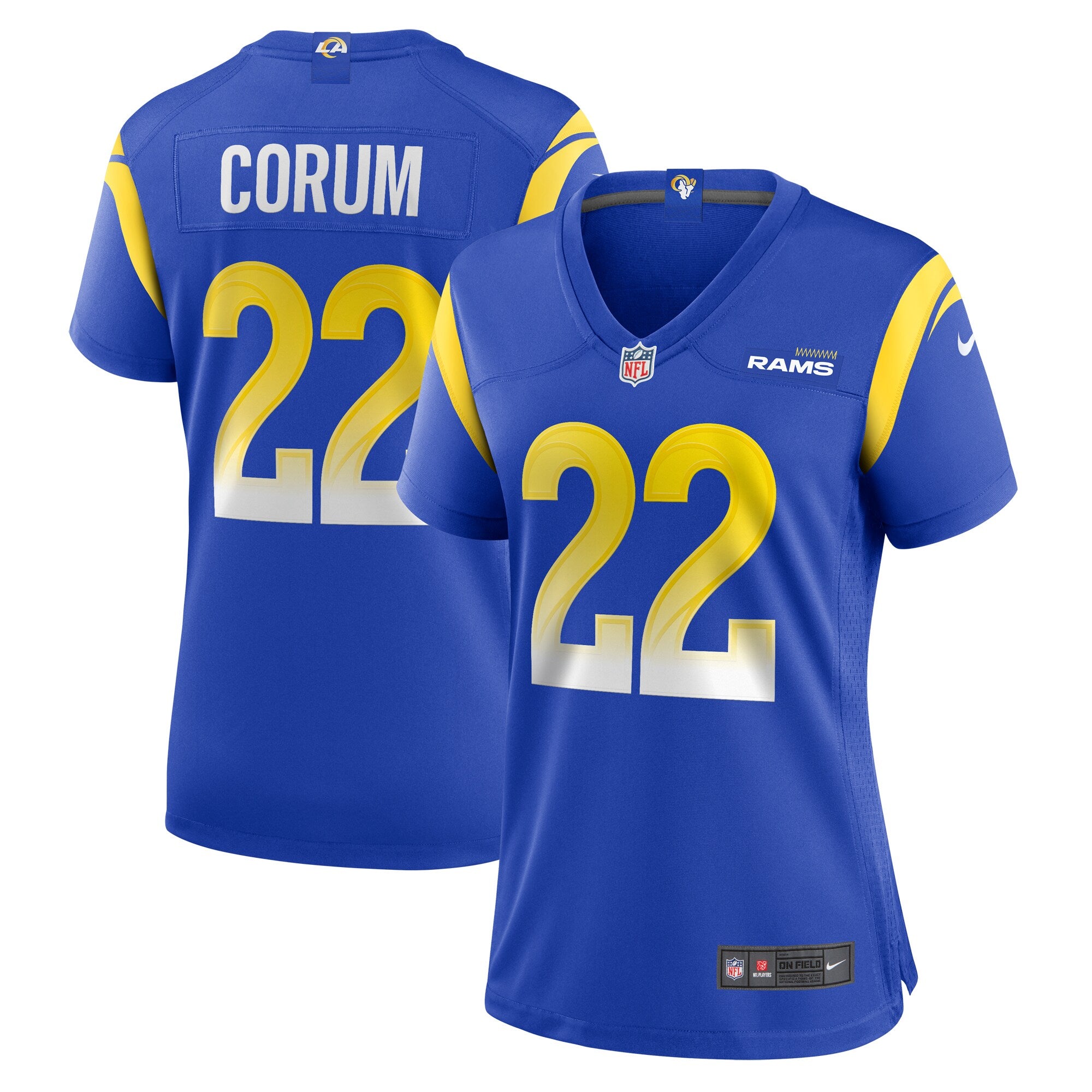 Blake Corum Los Angeles Rams Nike Women's  Game Jersey -  Royal