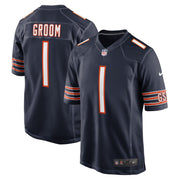 Number 1 Groom Chicago Bears Nike Game Jersey - Navy