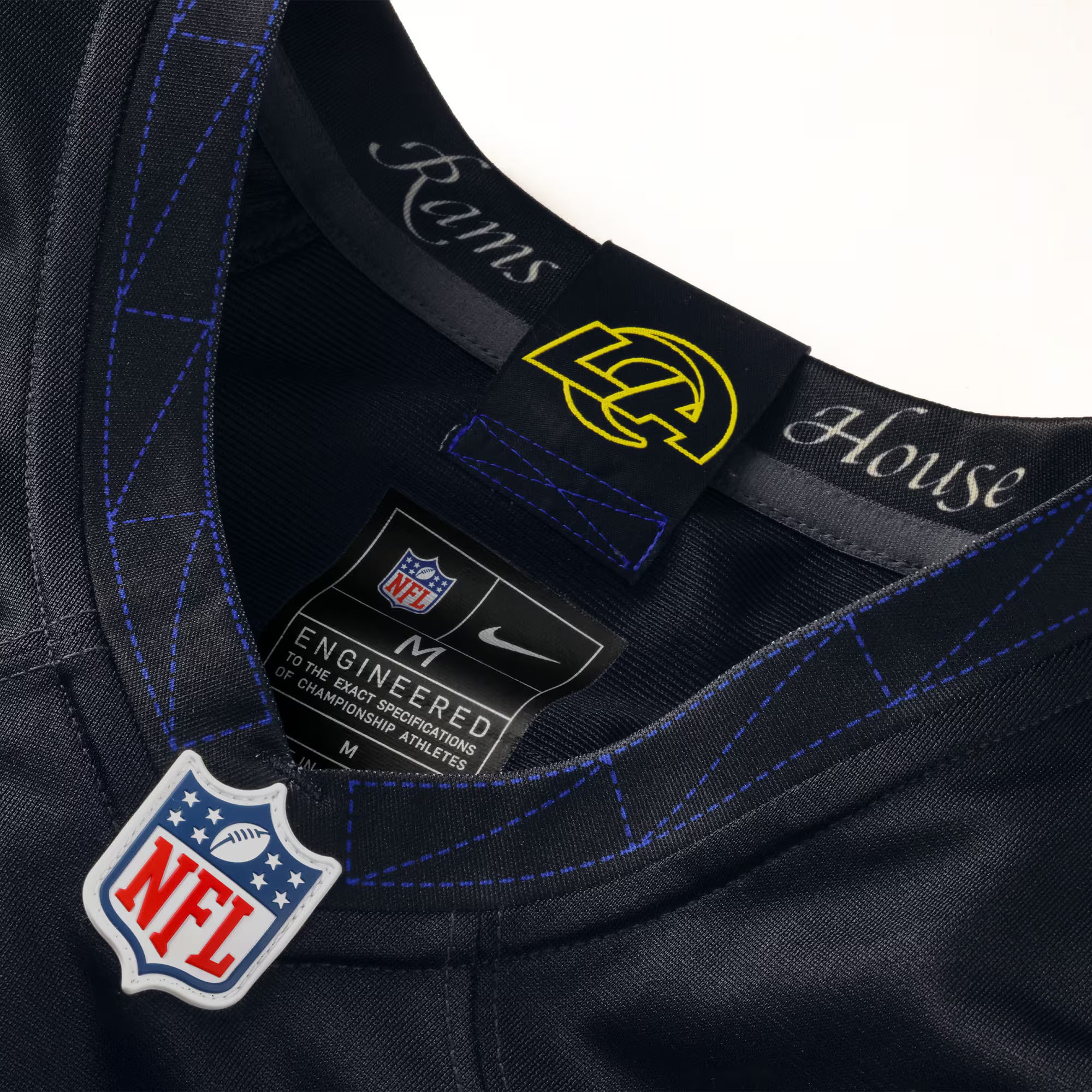 Los Angeles Rams Nike Women's 2025 Rivalries Collection Custom Game Jersey - Midnight Blue
