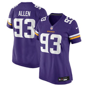 Jonathan Allen Minnesota Vikings Nike Women's Team Game Jersey -  Purple