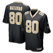 Moliki Matavao New Orleans Saints Nike Team Game Jersey -  Black