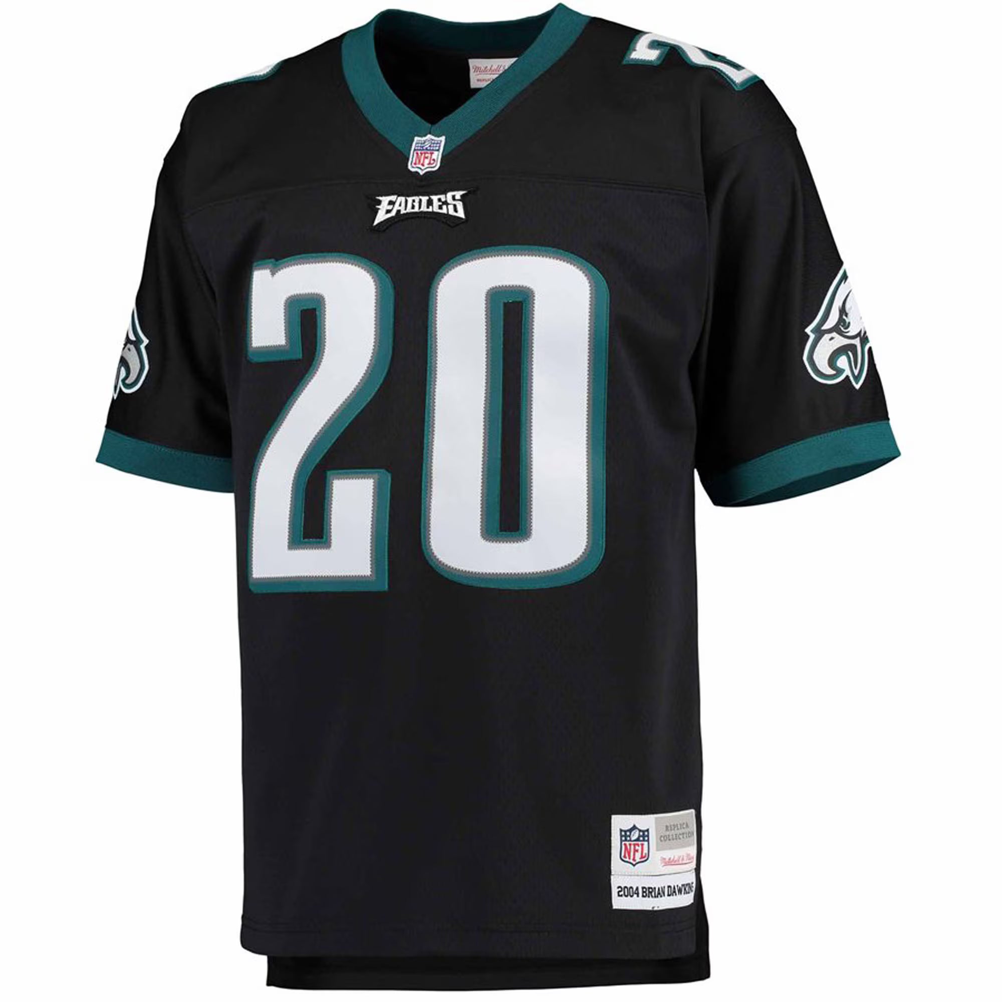 Brian Dawkins Philadelphia Eagles Mitchell &amp; Ness Big &amp; Tall 2004 Retired Player Replica Jersey - Black
