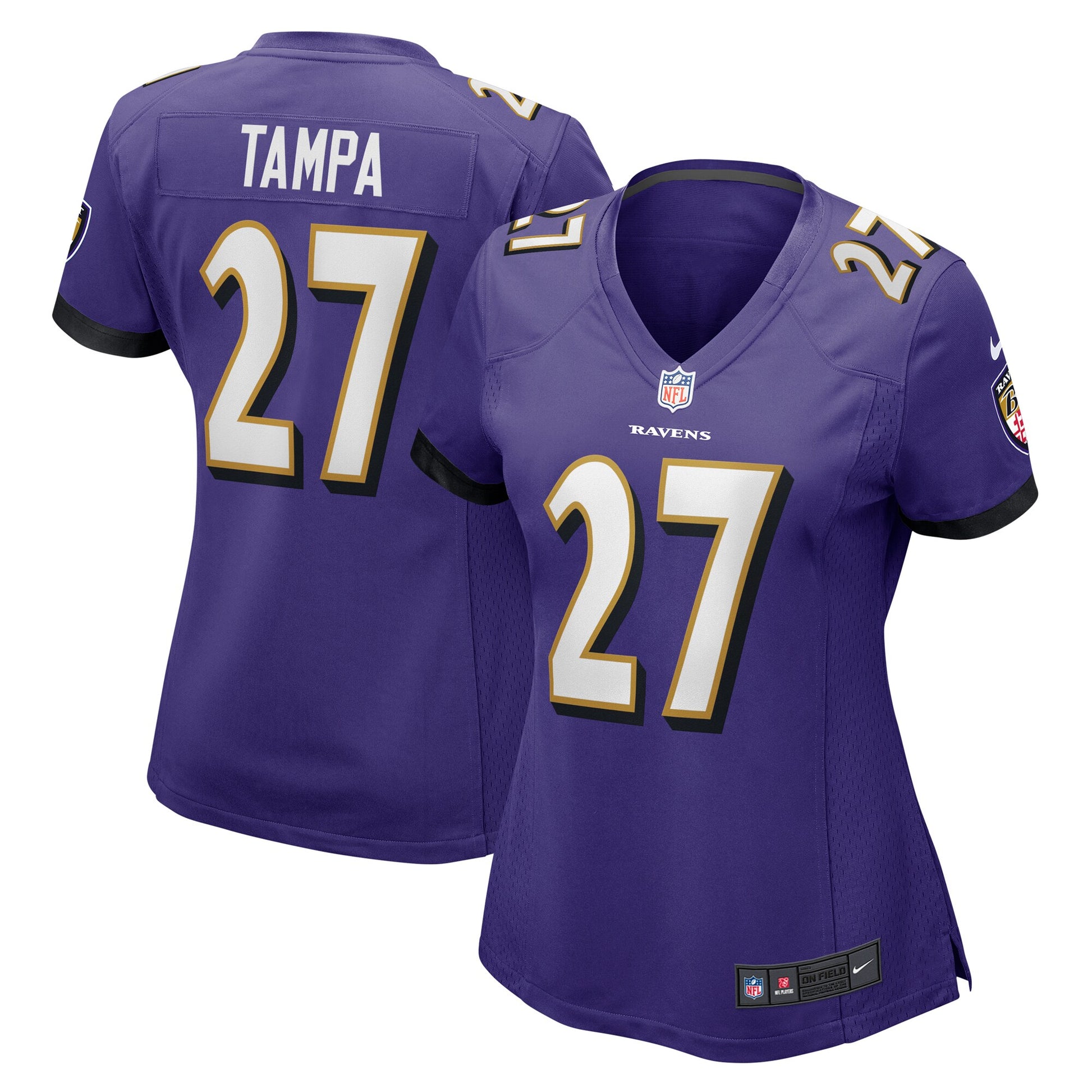 T.J. Tampa Baltimore Ravens Nike Women's  Game Jersey -  Purple