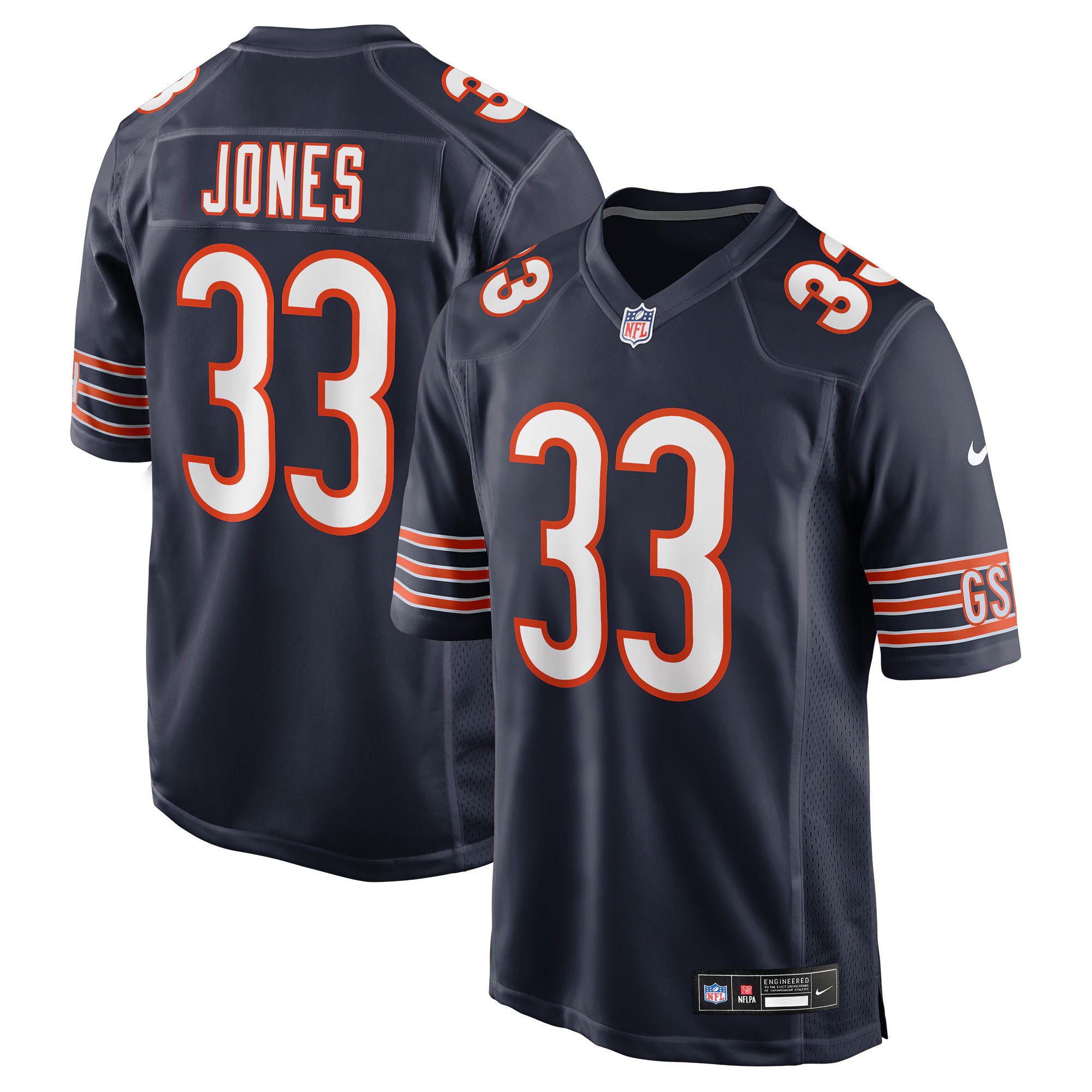 Jaylon Jones Chicago Bears Nike Team Game Jersey -  Navy
