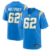 Sam Mustipher Los Angeles Chargers Nike Team Game Jersey -  Powder Blue