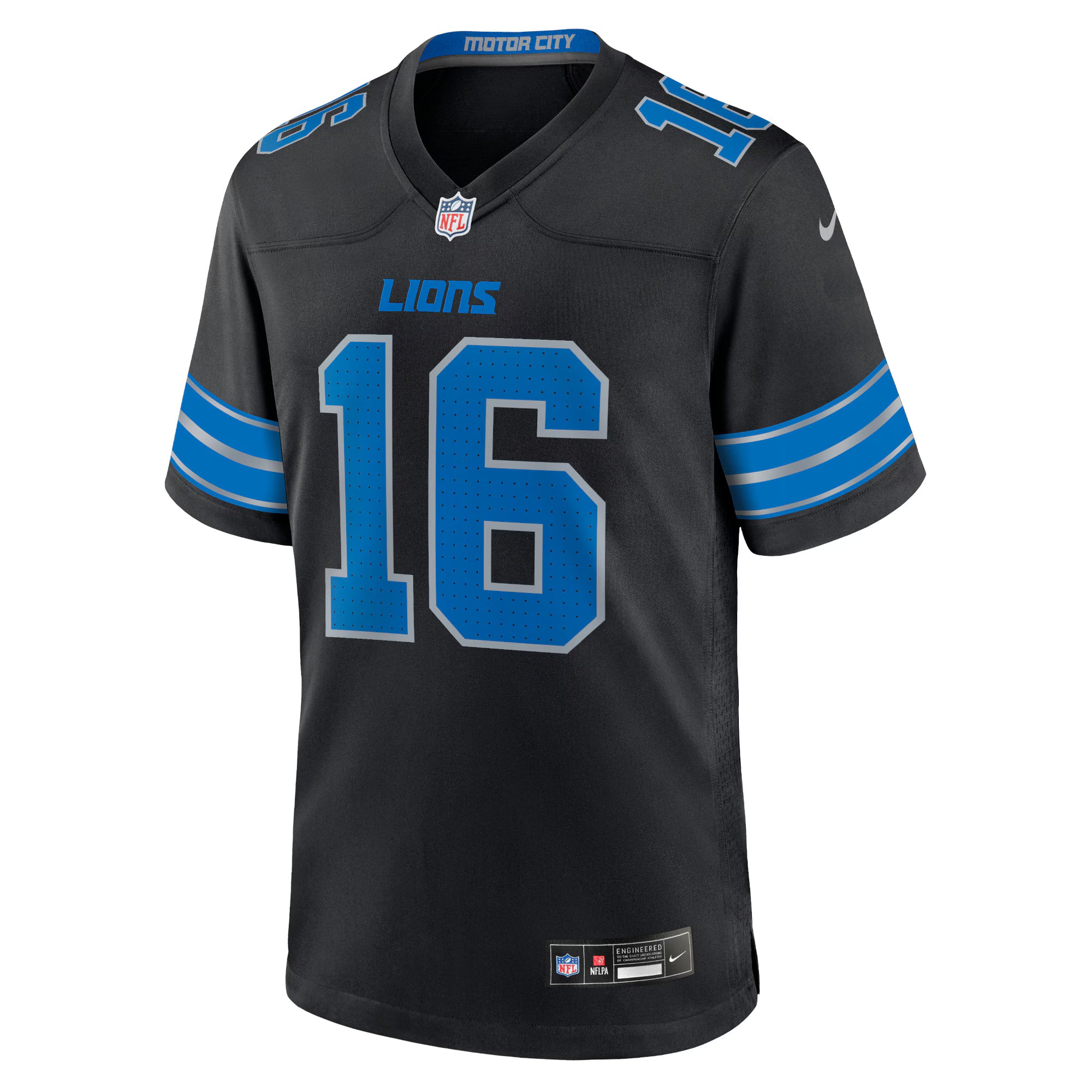 Jared Goff Detroit Lions Nike 2nd Alternate Game Jersey - Black