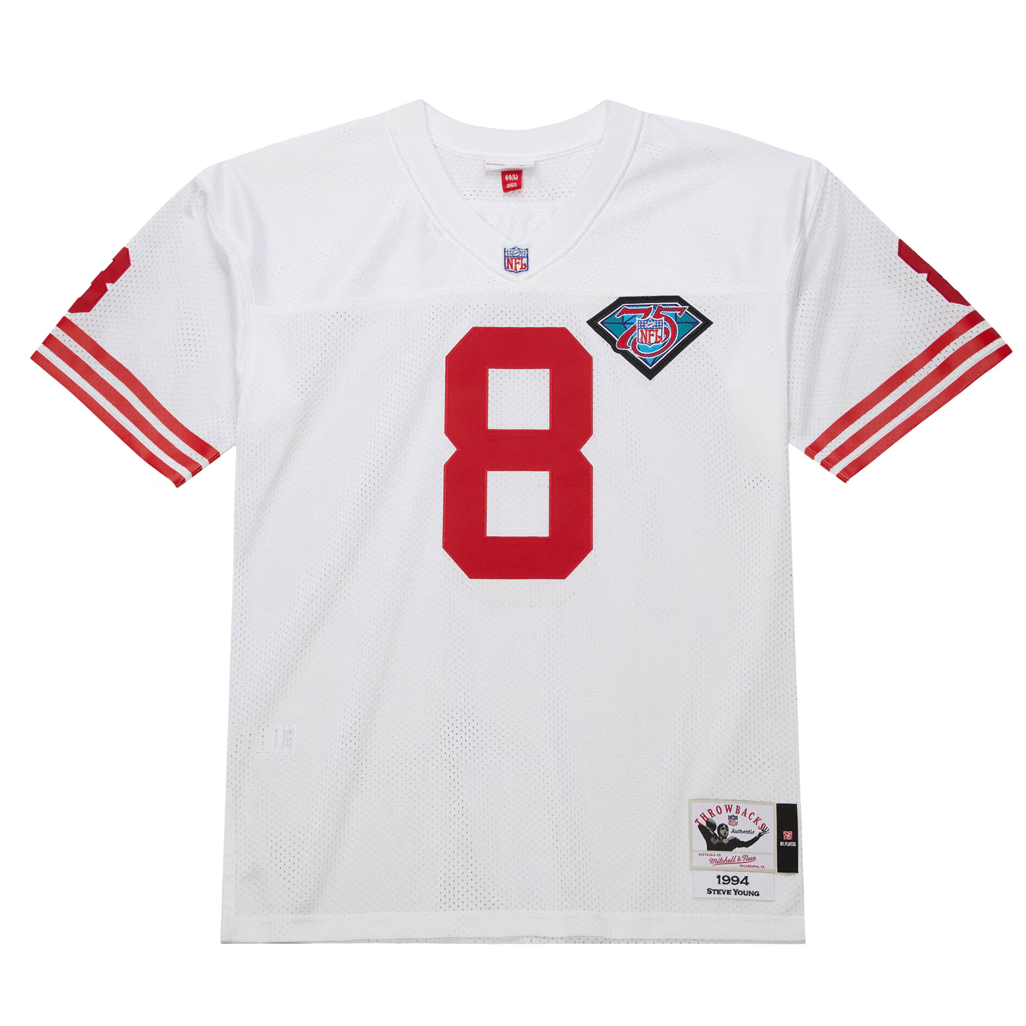 Steve Young San Francisco 49ers 1994 Mitchell &amp; Ness Authentic Throwback Retired Player Jersey - White